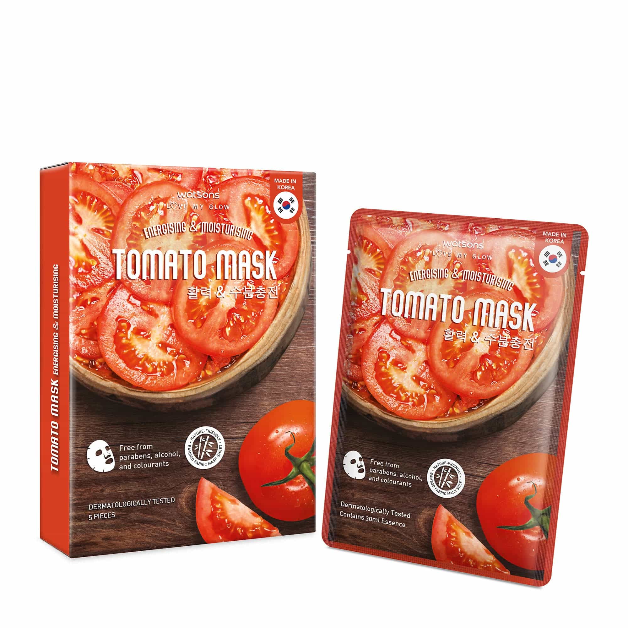 Love My Glow Energising Sheet Mask Tomato