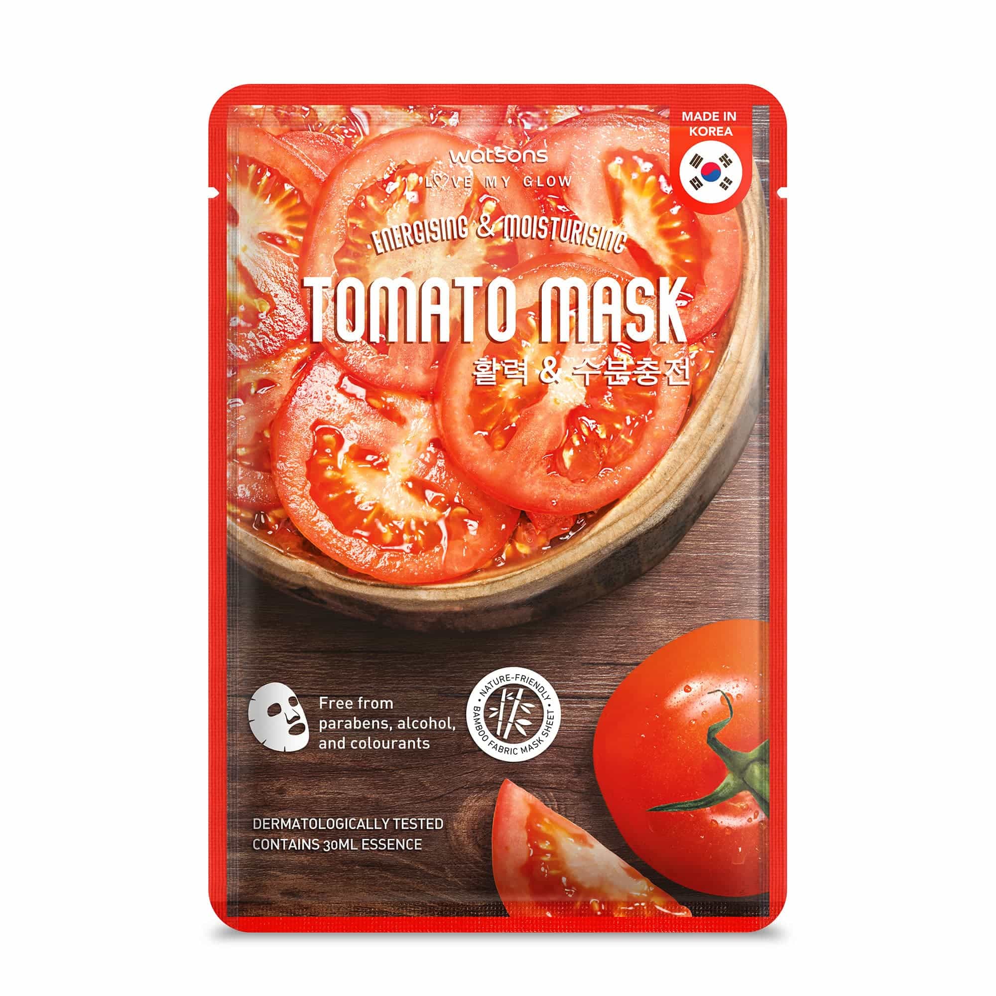 Love My Glow Energising Sheet Mask Tomato - Image 3