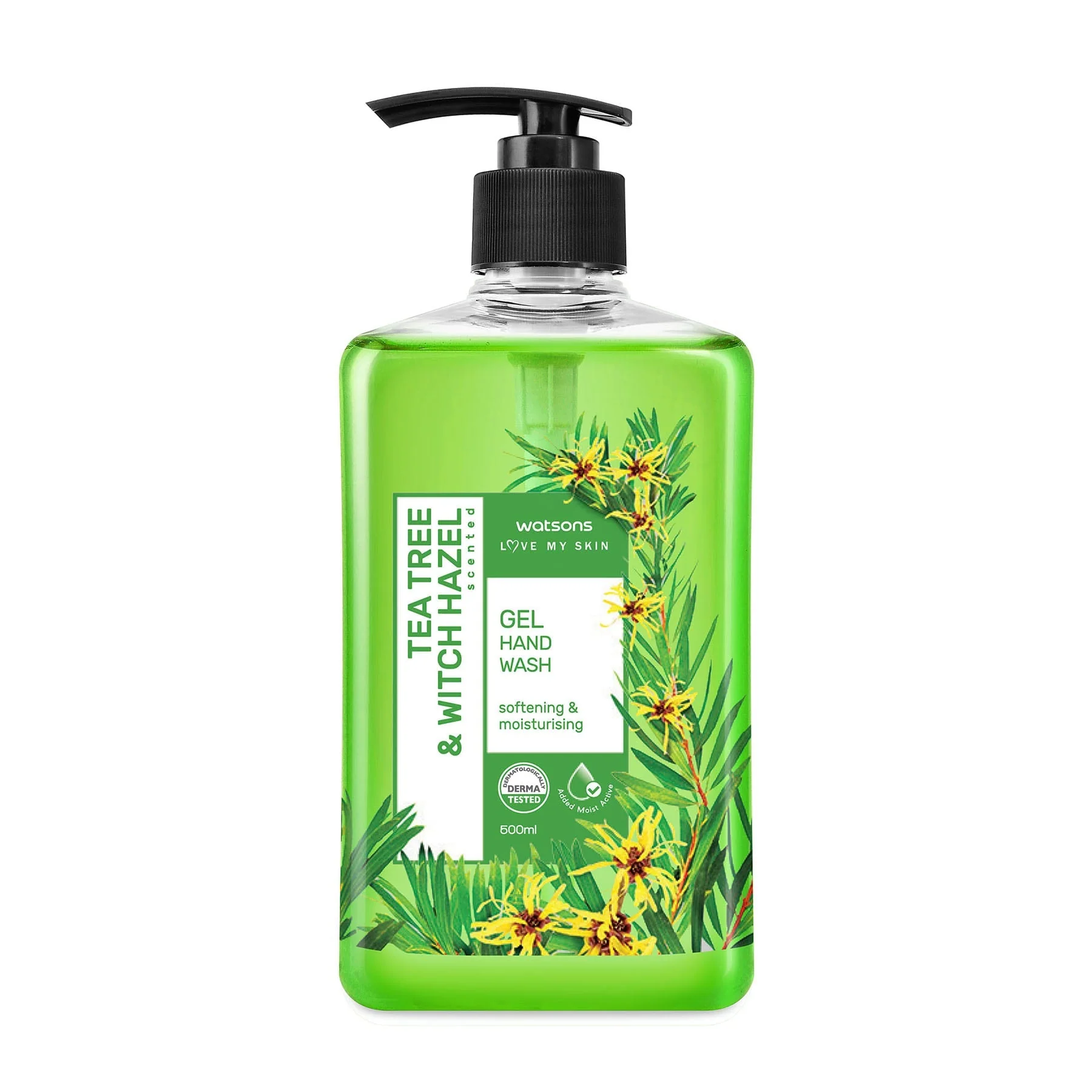Love My Skin Gel Hand Wash Tea Tree & Witch Hazel 500ml - Image 2