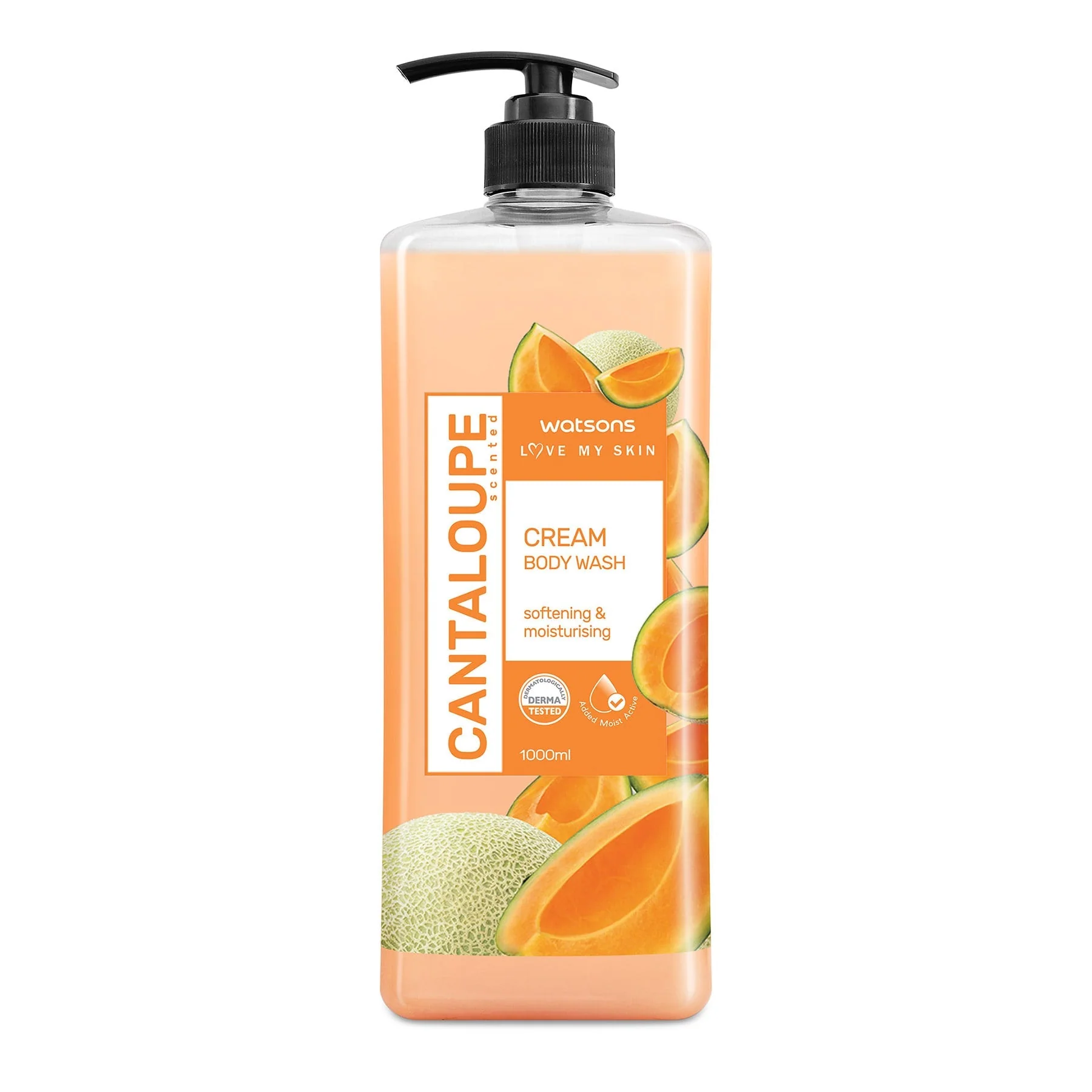 Love My Skin Softening & Moisturising Cream Body Wash Cantaloupe 1l - Image 2