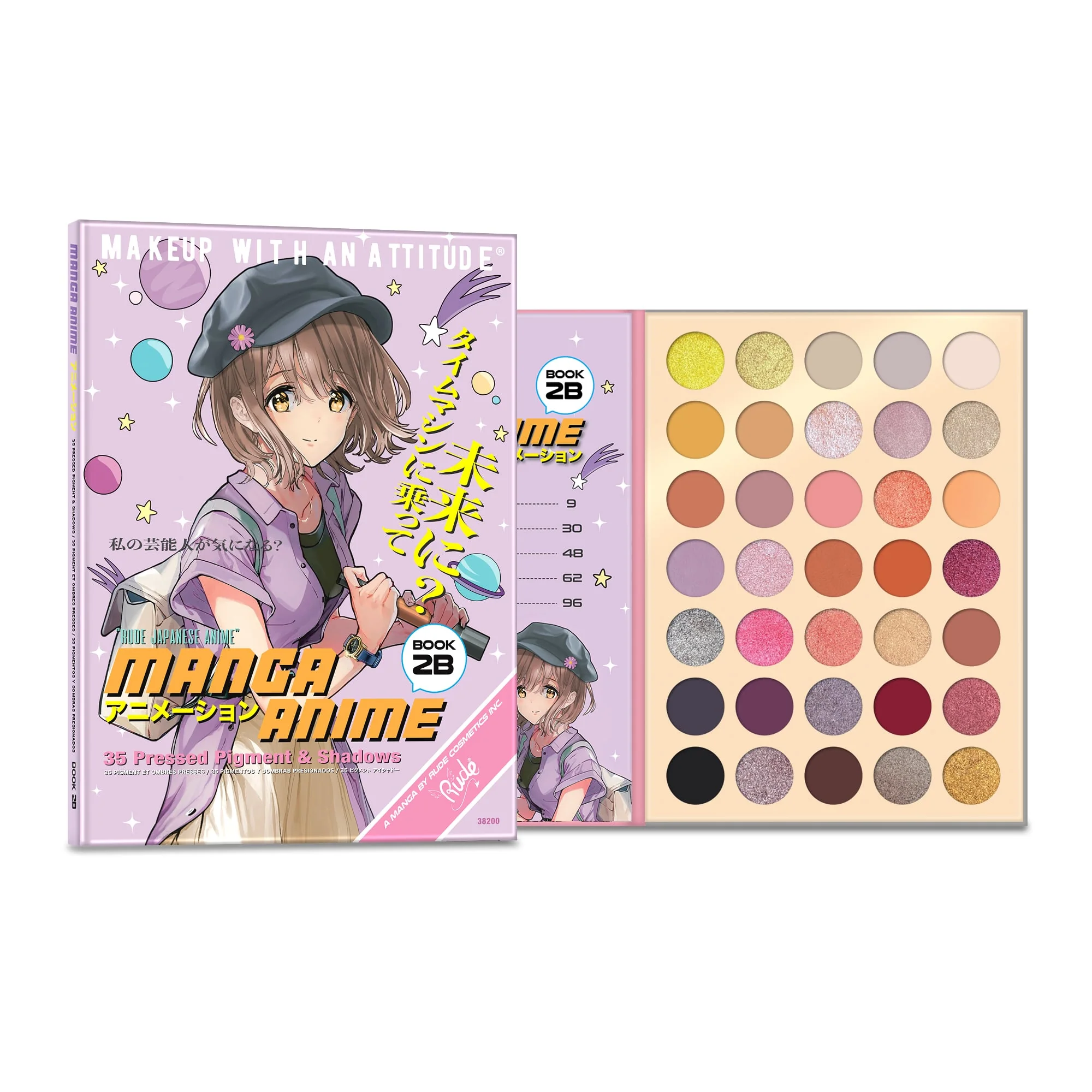 Manga Anime 35 Pressed Pigment & Shadows Palette - 35 shades - Image 2