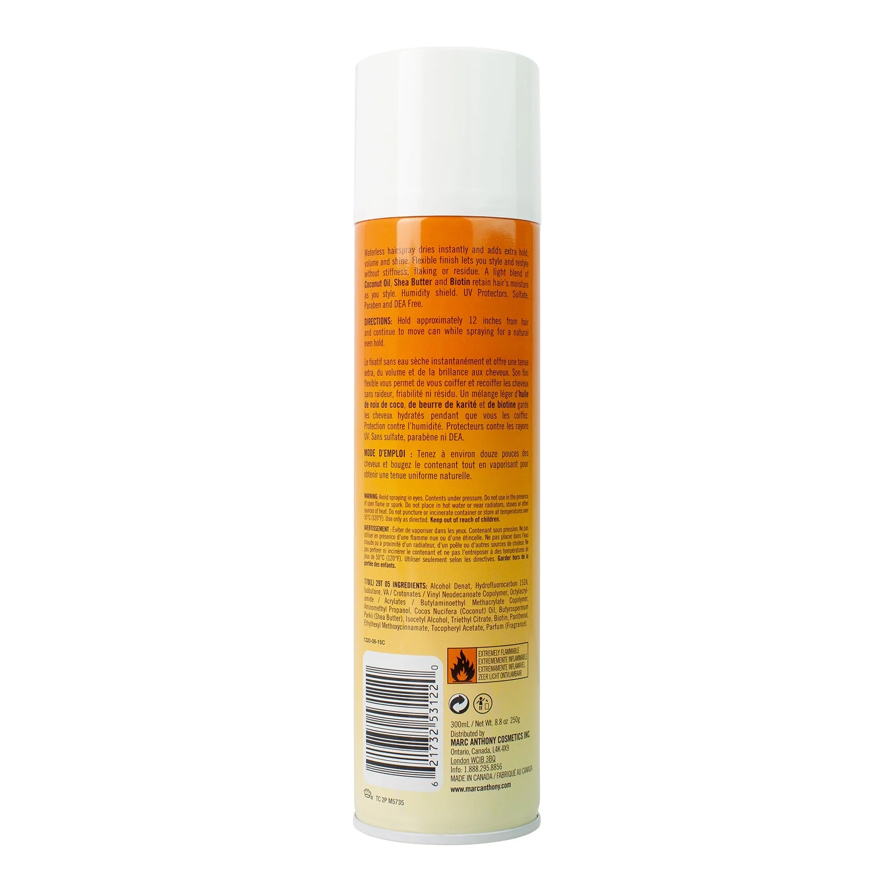 Marc Anthony Hydrating Volume Hair Spray Coconut Oil & Shea Butter - Image 2
