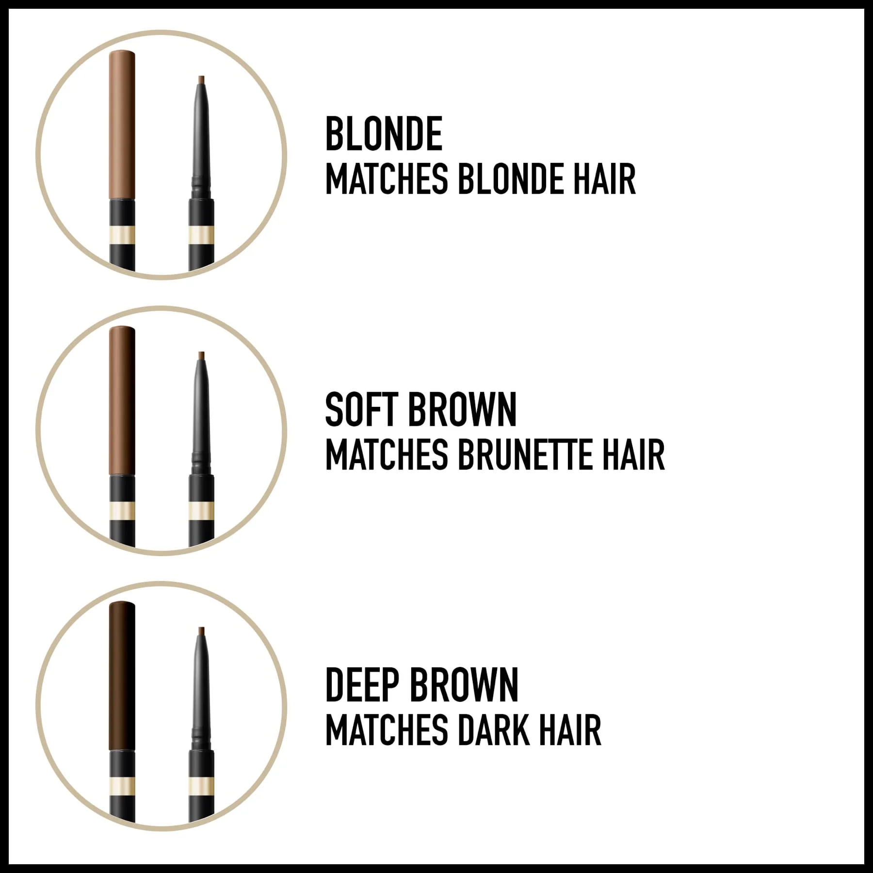 Max Factor Brow Shaper Eye Brow Pencil 1g - Image 2