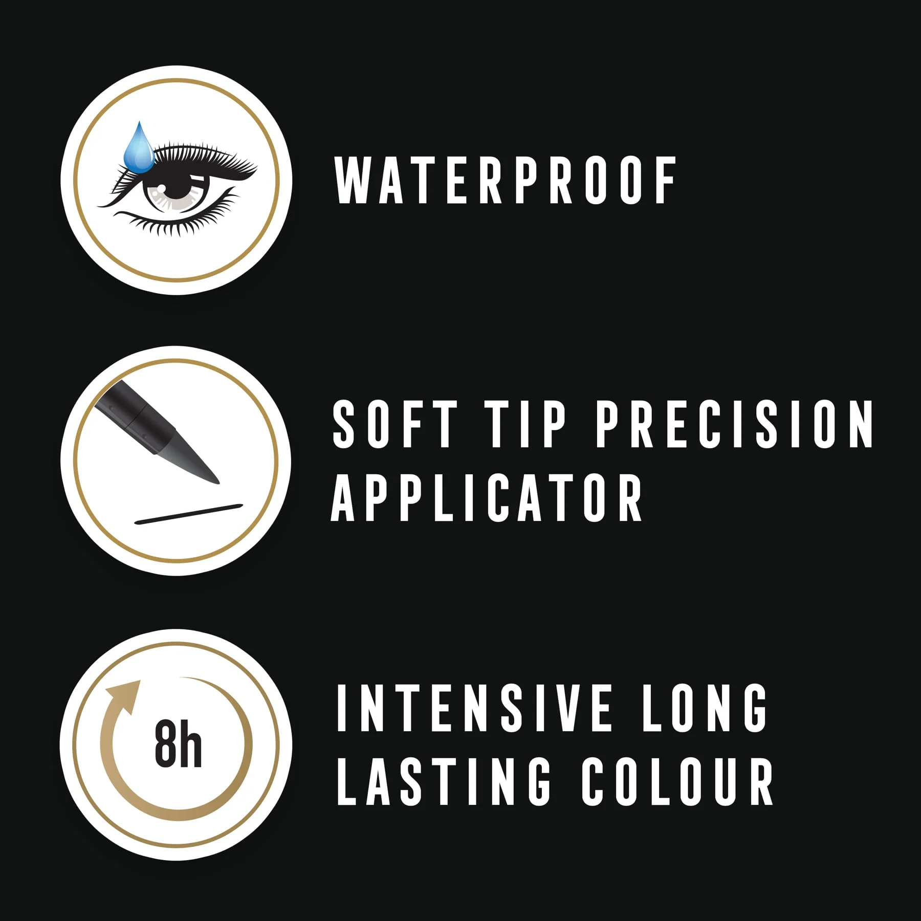 Max Factor Colour X-pert Eyeliner 01 Deep Black 1.7ml - Image 5