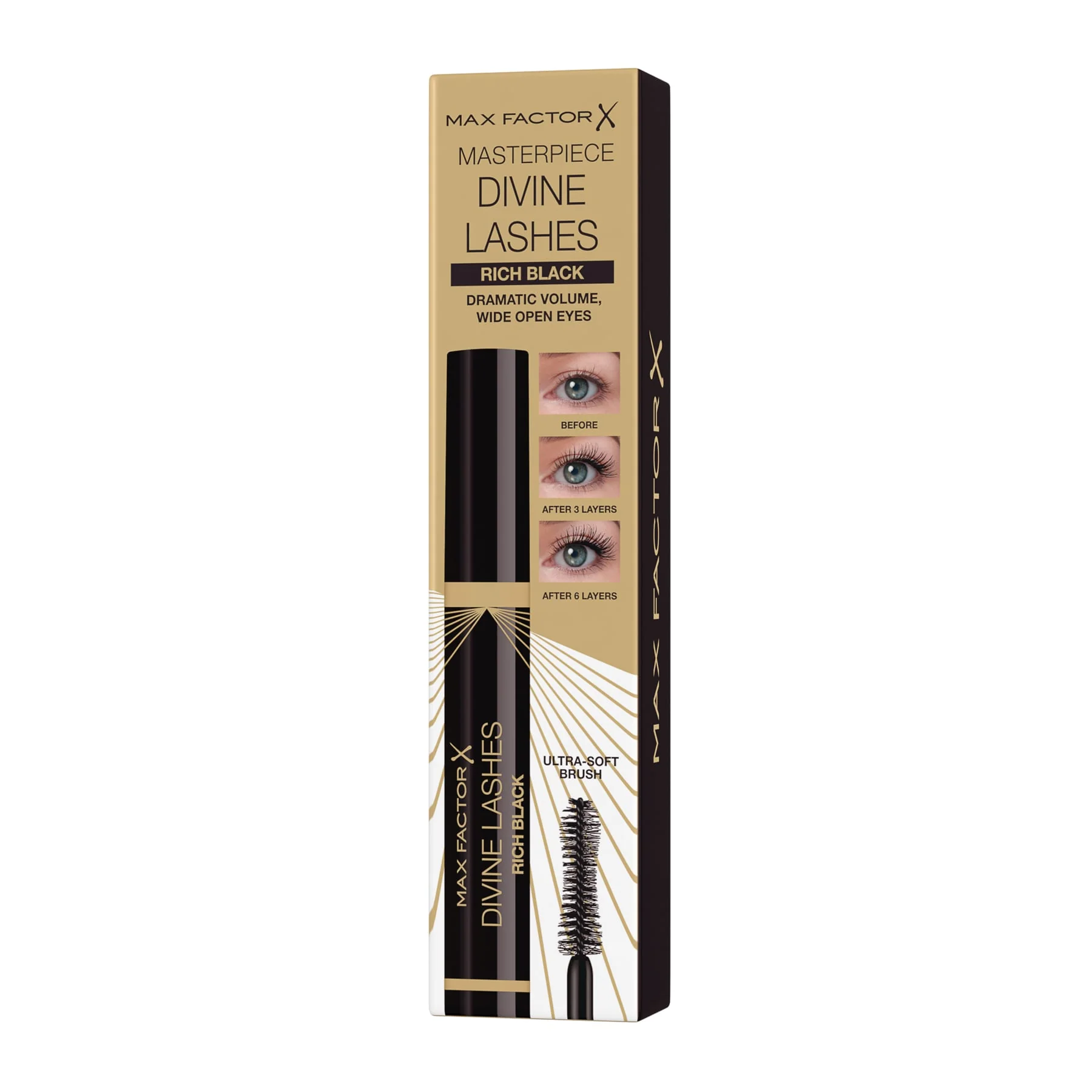 Max Factor Divine Lashes Mascara Volumising 01 Black 8.2g - Image 7