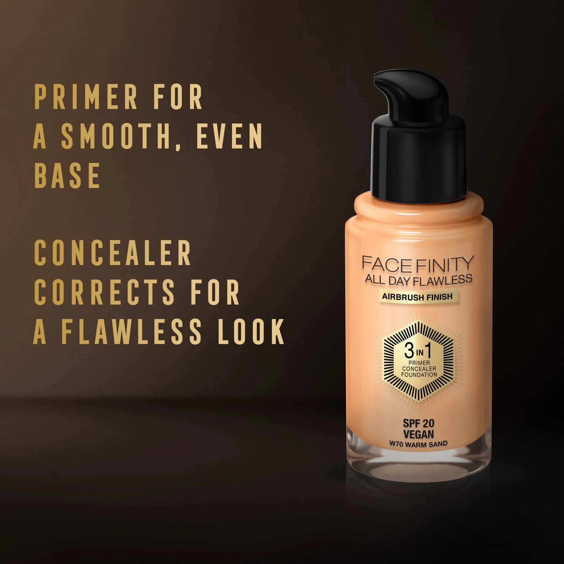 Max Factor Facefinity All Day Flawless 3 In 1 Foundation Matte Finish 30ml - Image 36