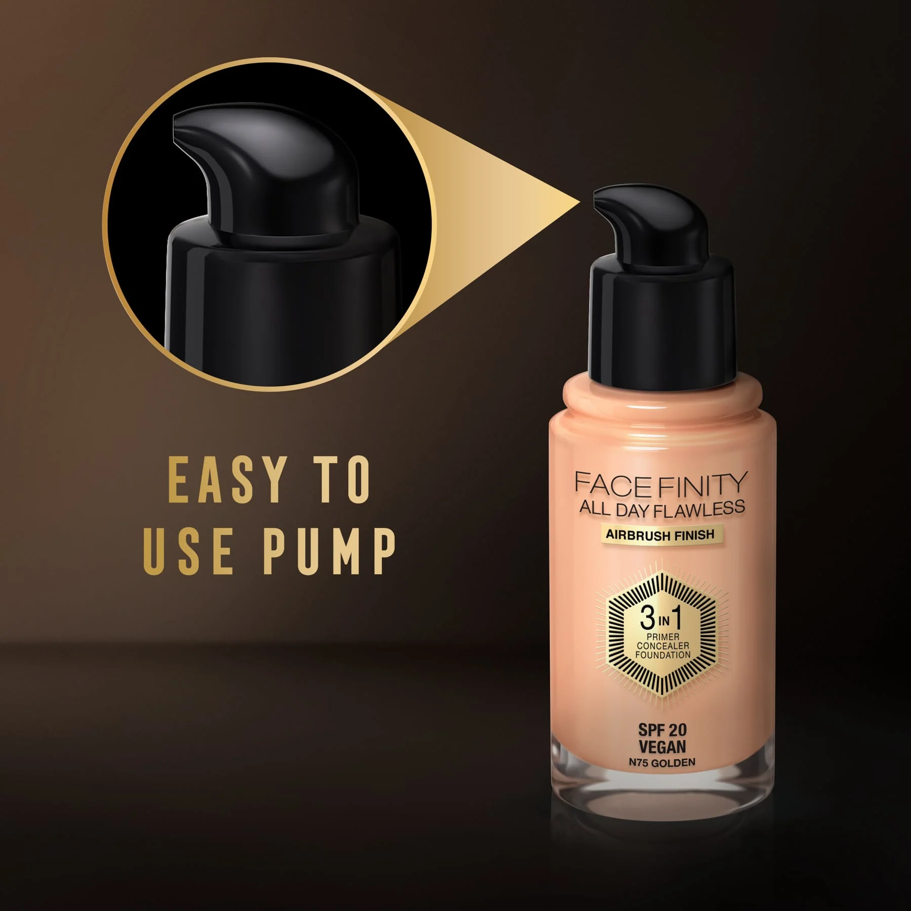 Max Factor Facefinity All Day Flawless 3 In 1 Foundation Matte Finish 30ml - Image 64