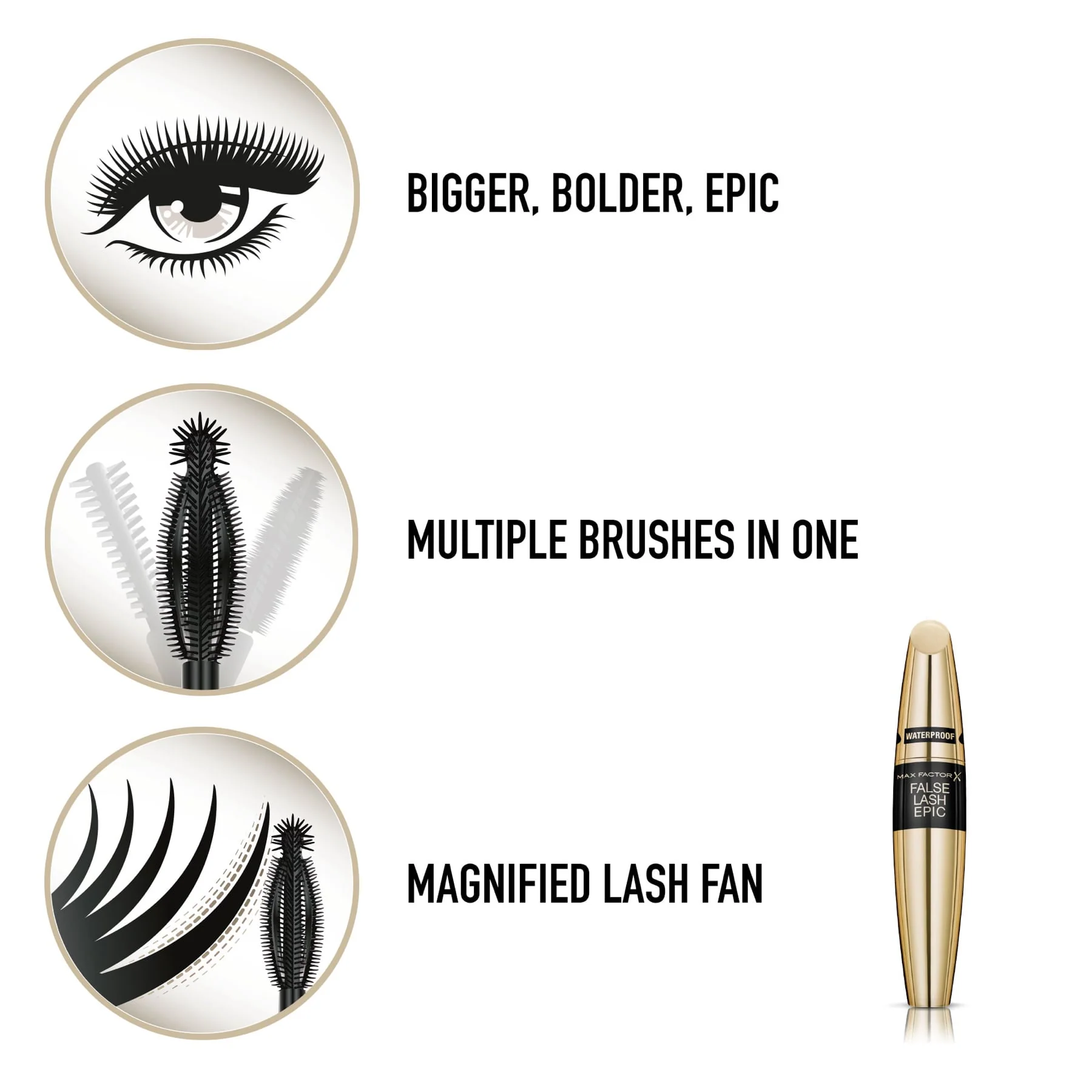 Max Factor False Lash Epic Mascara Black 13ml - Image 6