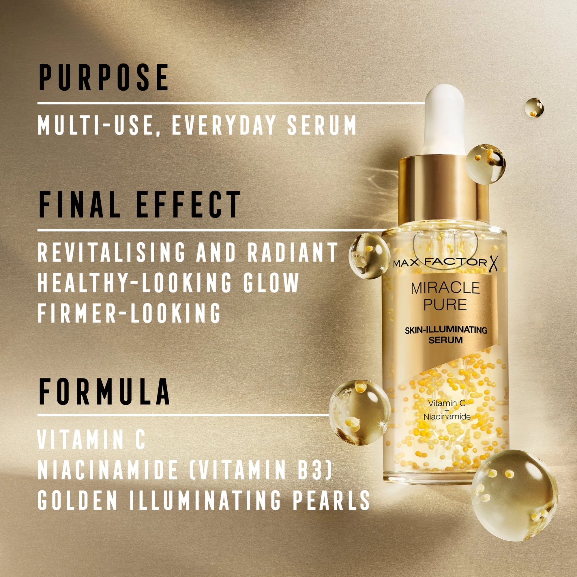 Max Factor Miracle Pure Skin-Illuminating Serum 30ml - Image 4