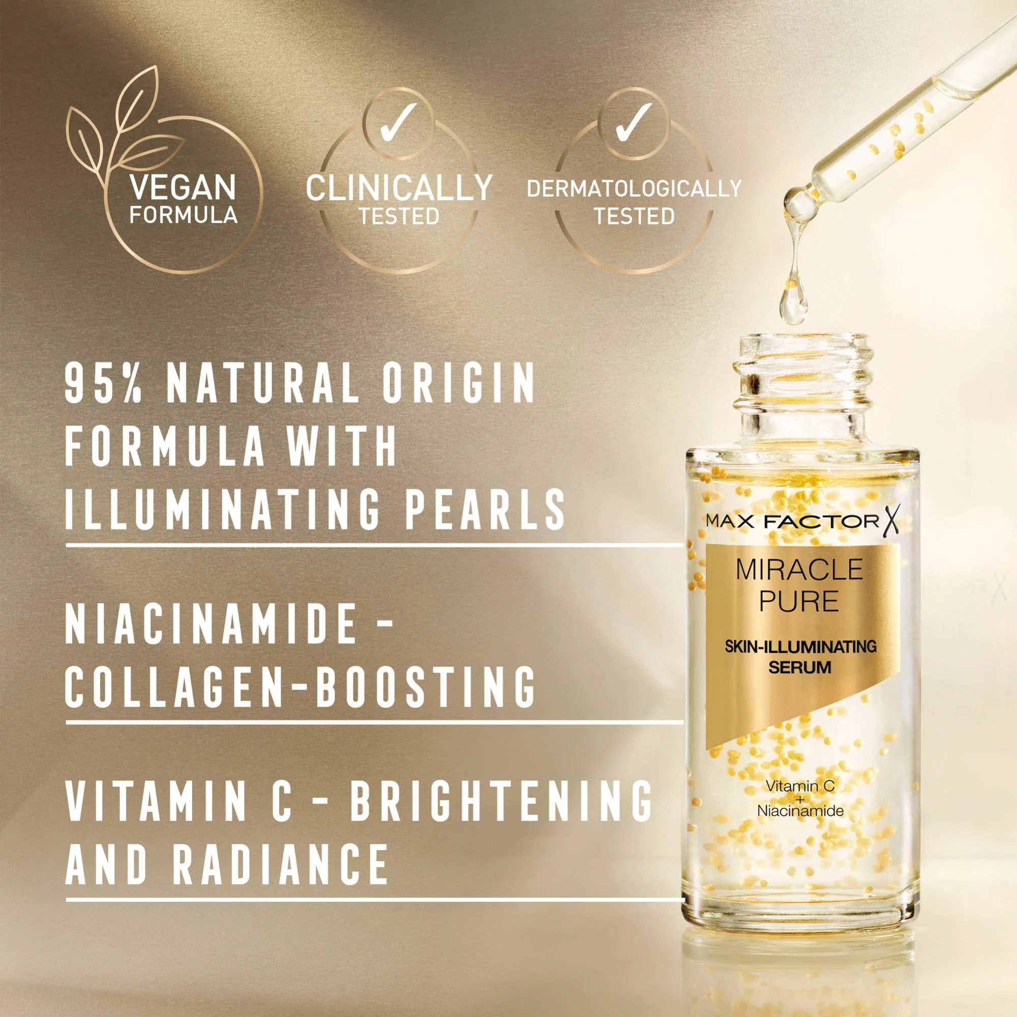 Max Factor Miracle Pure Skin-Illuminating Serum 30ml - Image 6