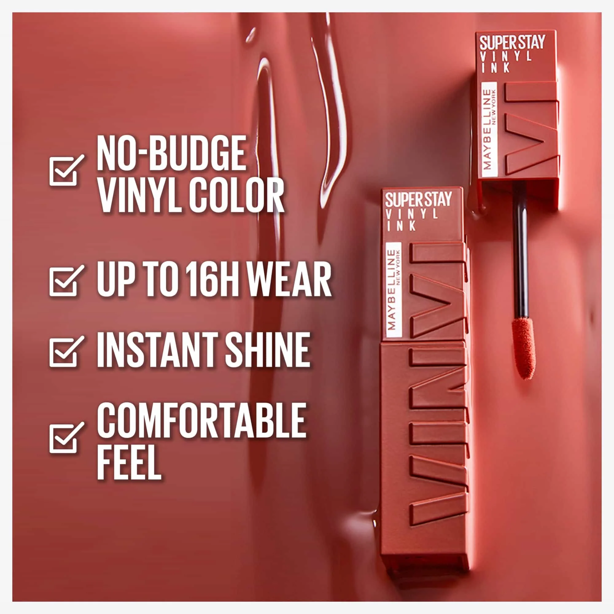 Maybelline Super Stay Vinyl Ink Nudes Gloss Lipstick - Image 10