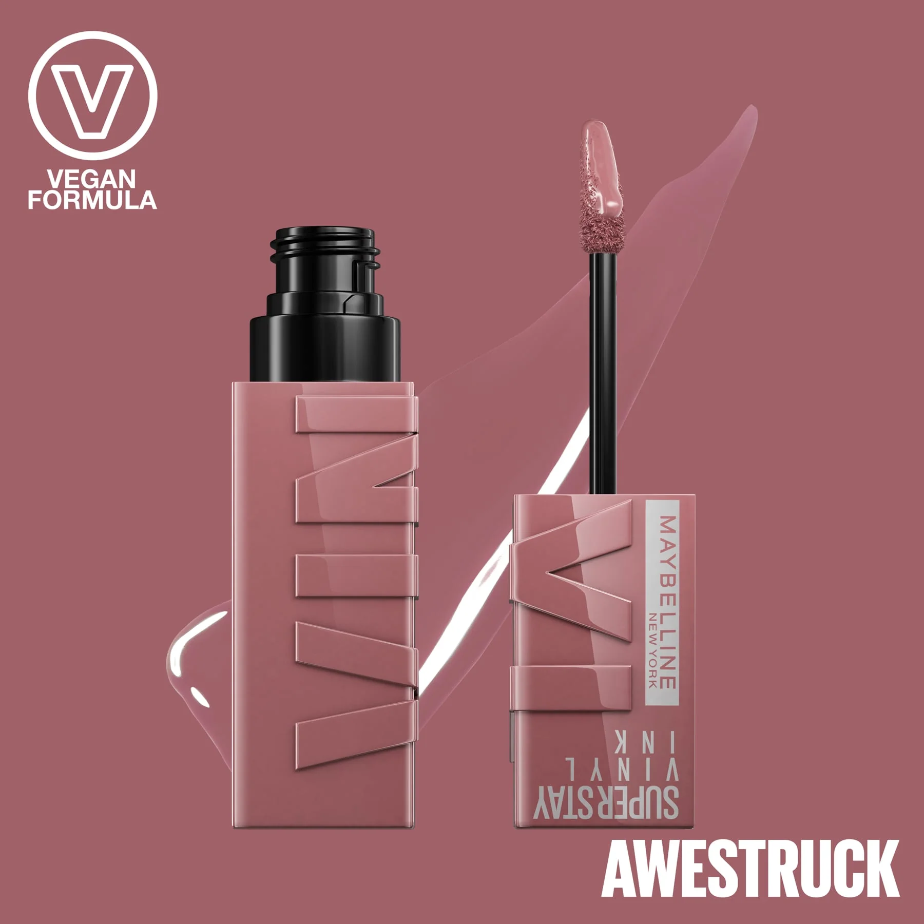 Maybelline Super Stay Vinyl Ink Nudes Gloss Lipstick - Image 4