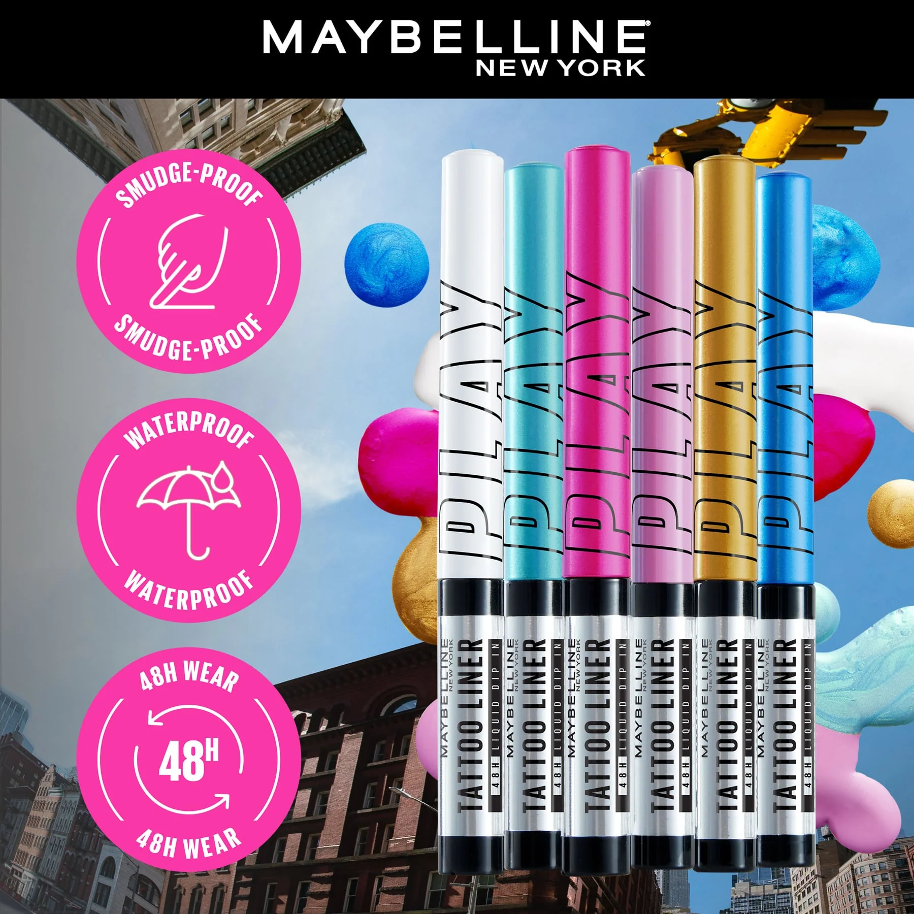 Maybelline Tattoo Liner Play Waterproof Liquid Eyeliner Defend - Image 10