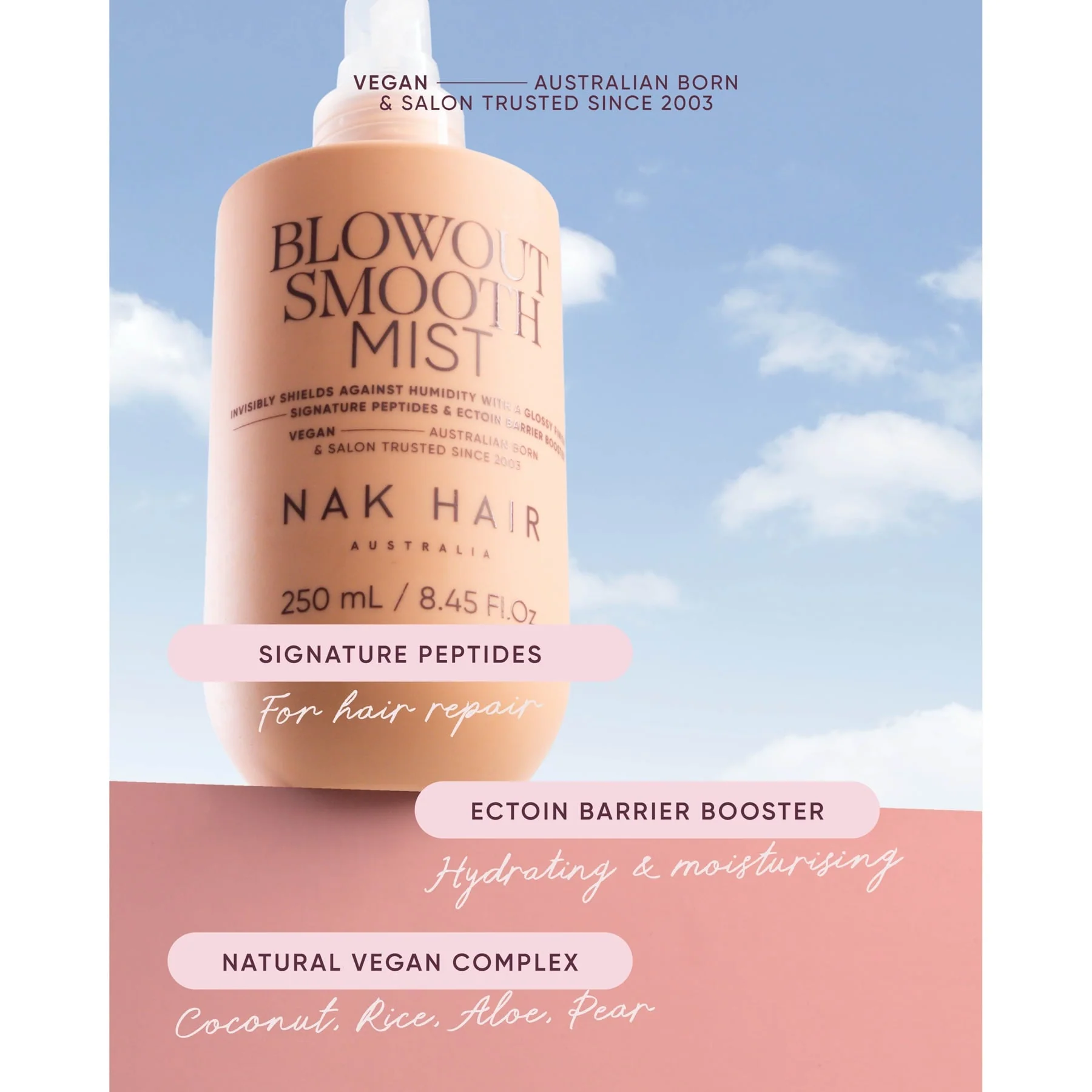 Nak Hair Signature Blowout Mist 250ml - Image 3