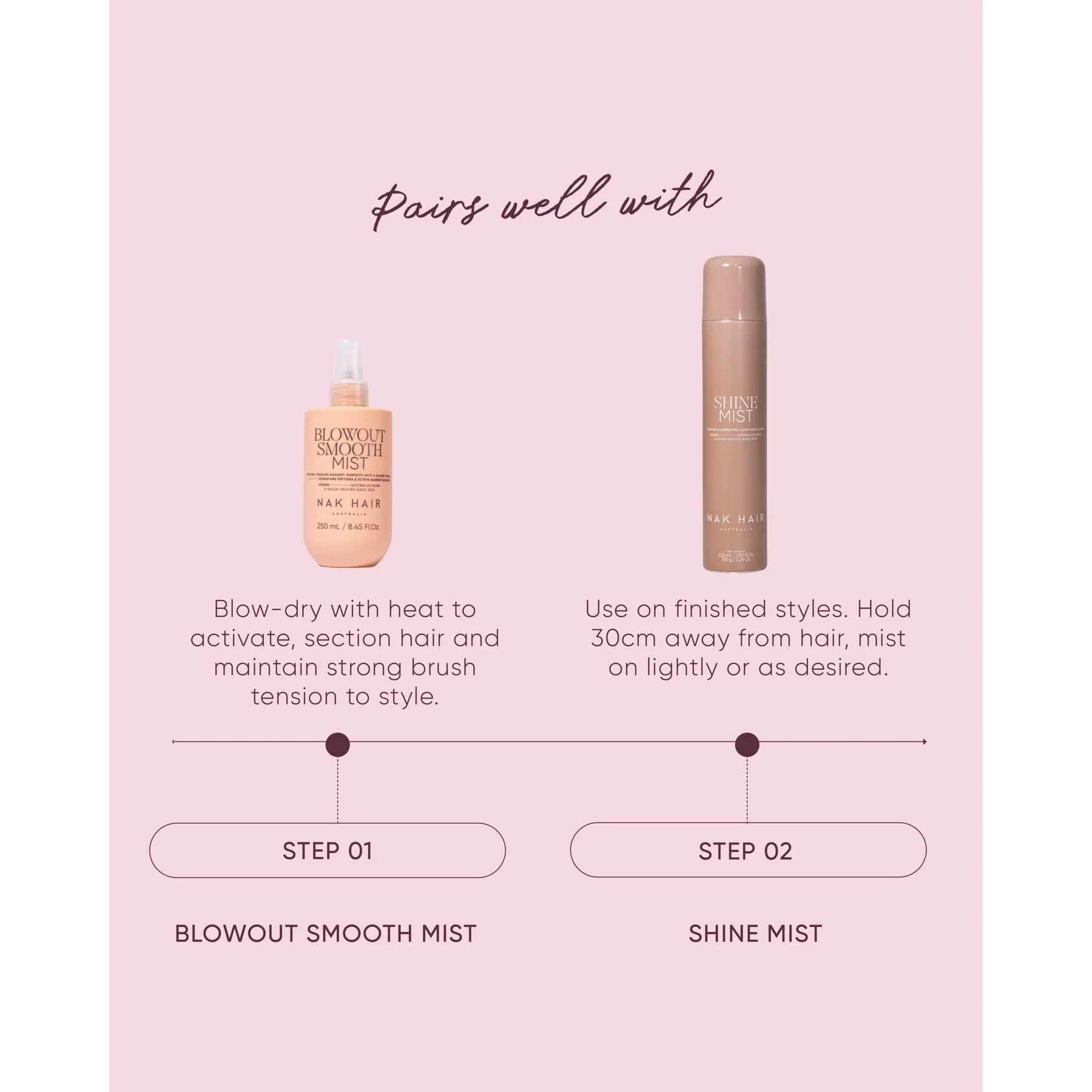 Nak Hair Signature Blowout Mist 250ml - Image 7