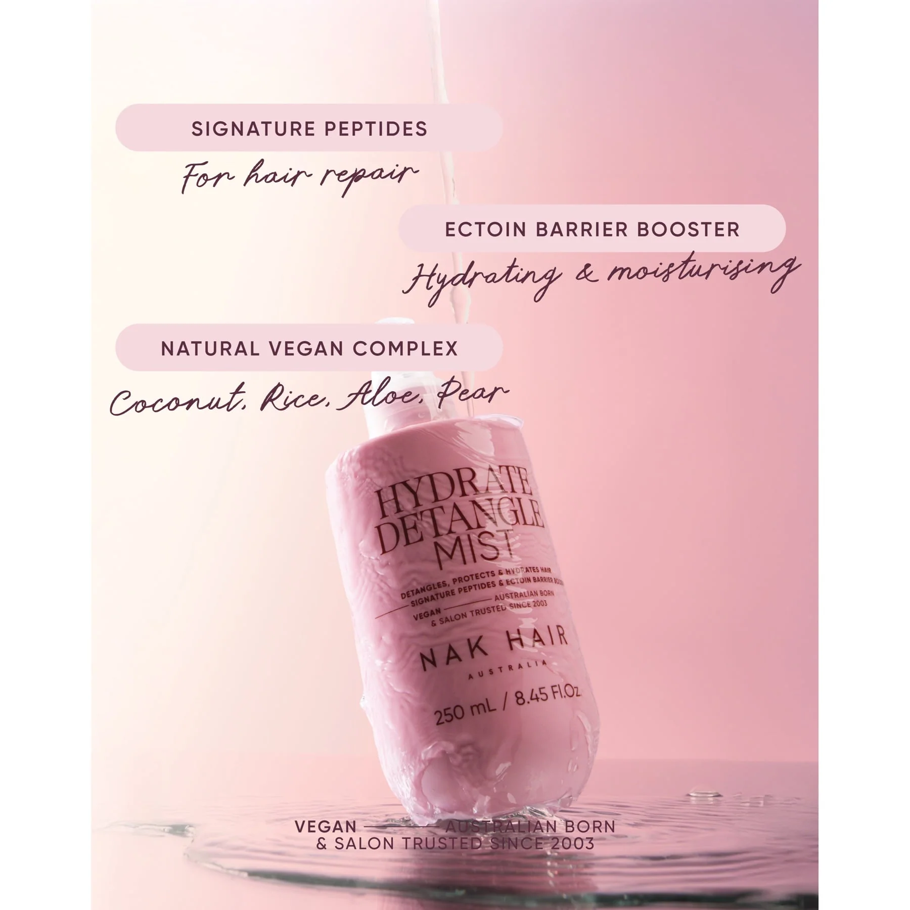 Nak Hair Signature Detangle Mist 250ml - Image 8
