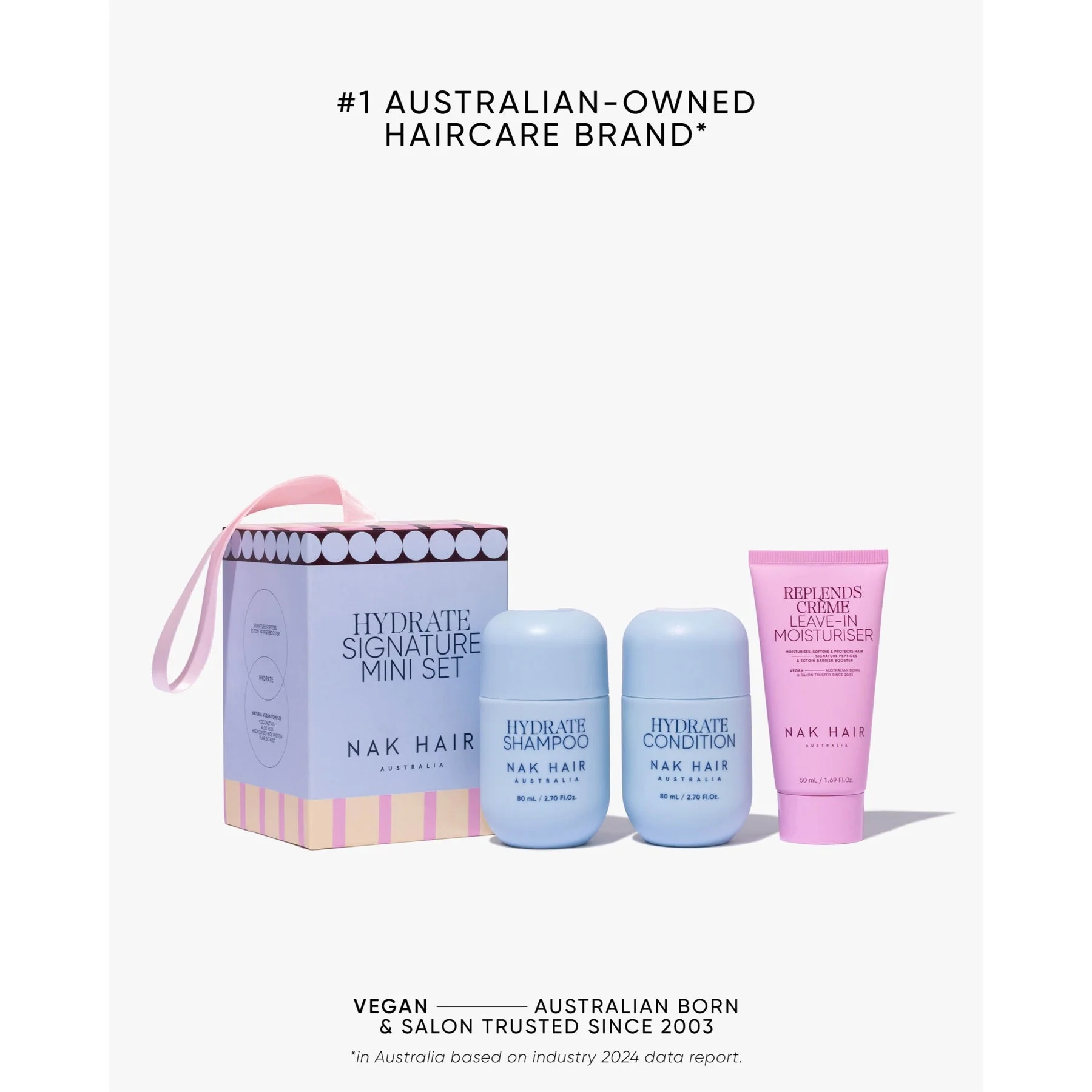 Nak Hair Signature Holiday Hydrate Travel Trio 2025 - Image 2