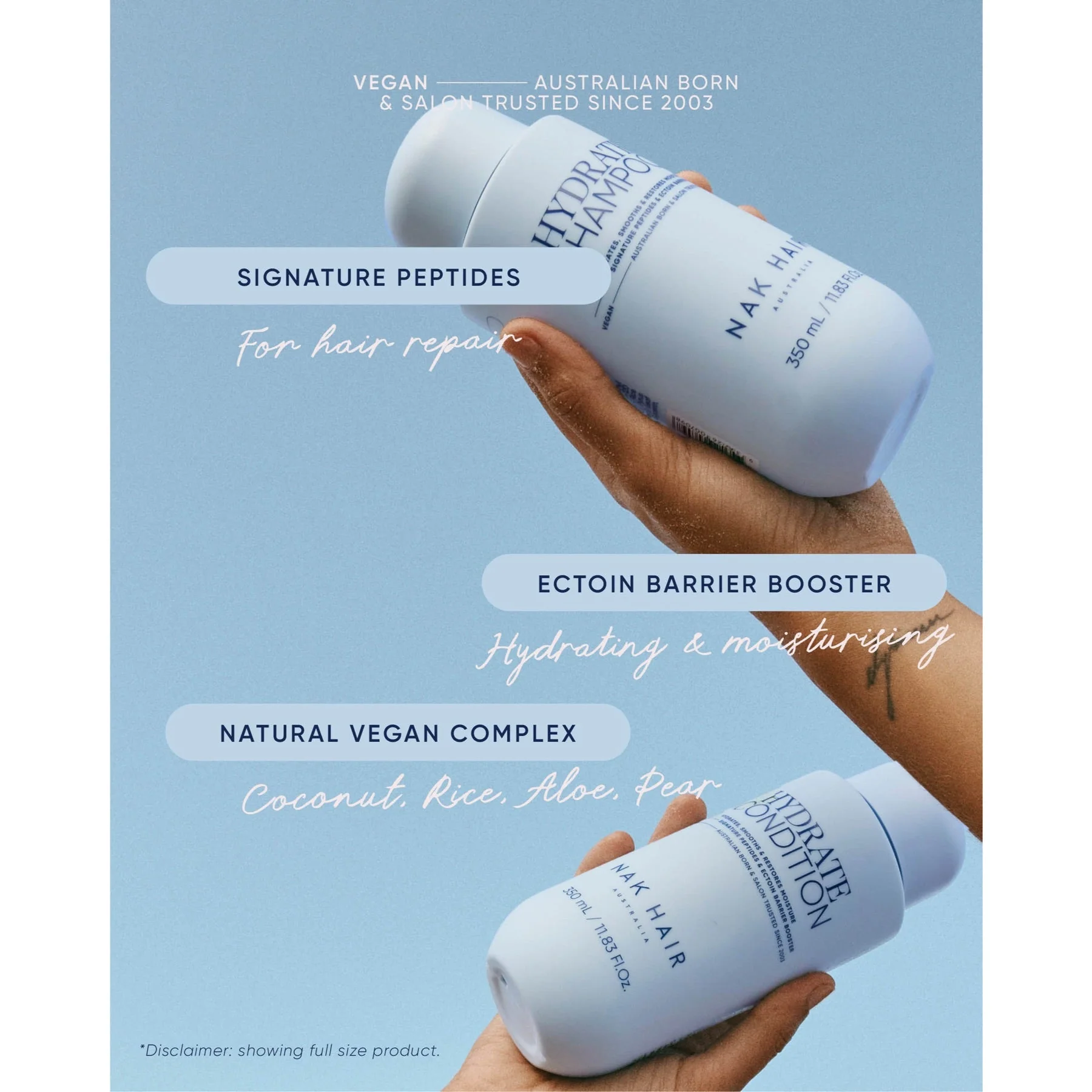 Nak Hair Signature Holiday Hydrate Travel Trio 2025 - Image 3