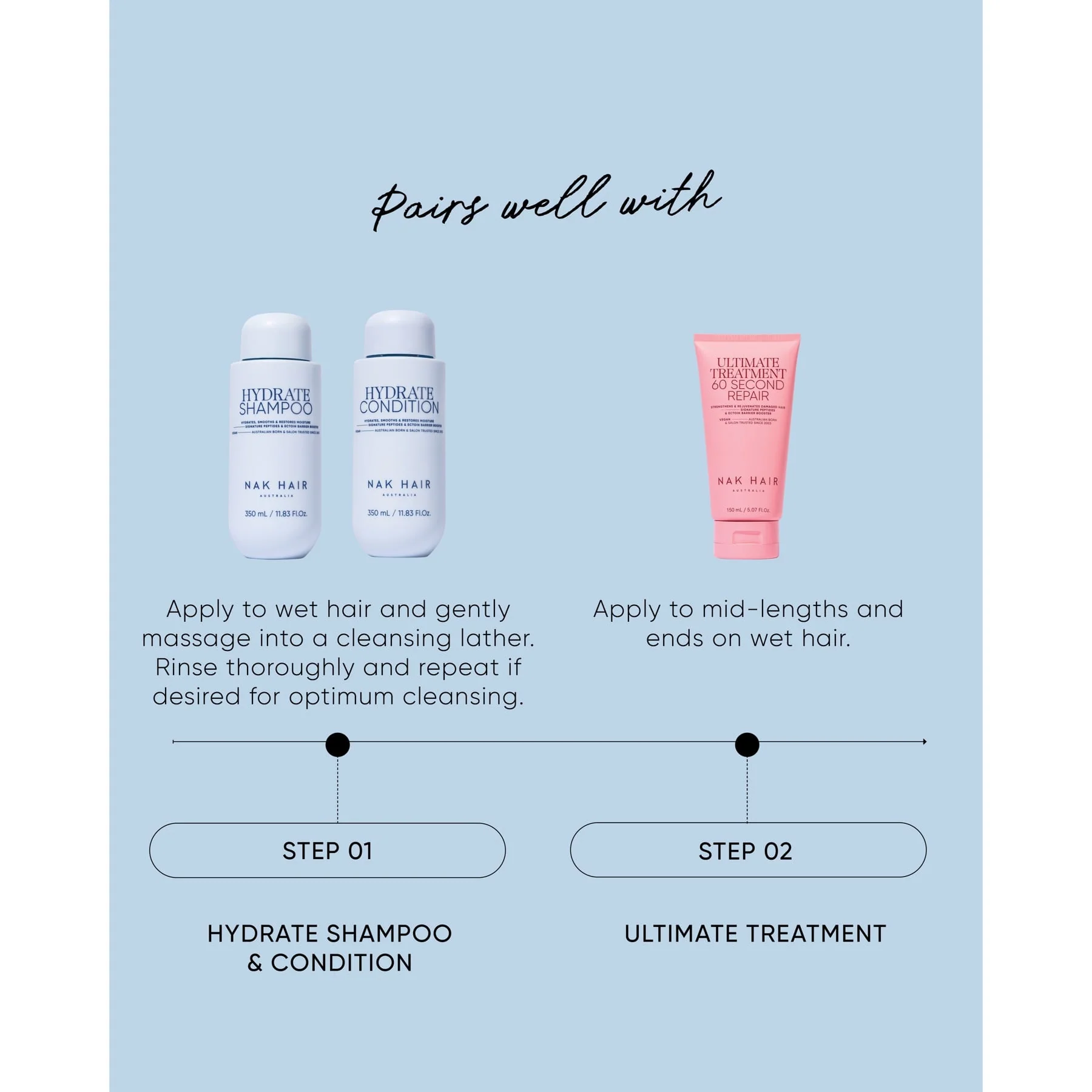 Nak Hair Signature Hydrate Shampoo 350ml - Image 5