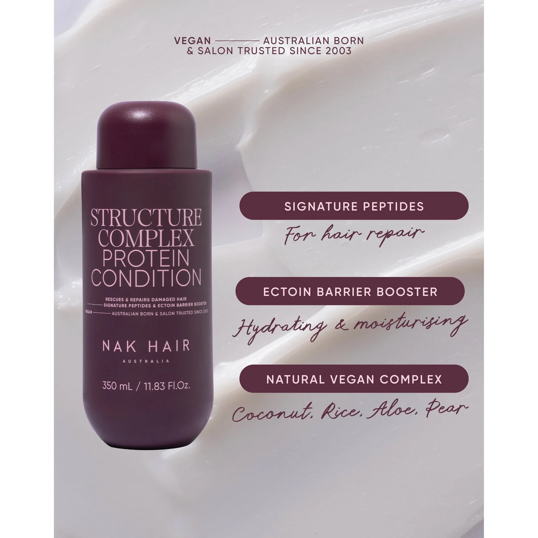 Nak Hair Signature Structure Condition 350ml - Image 3
