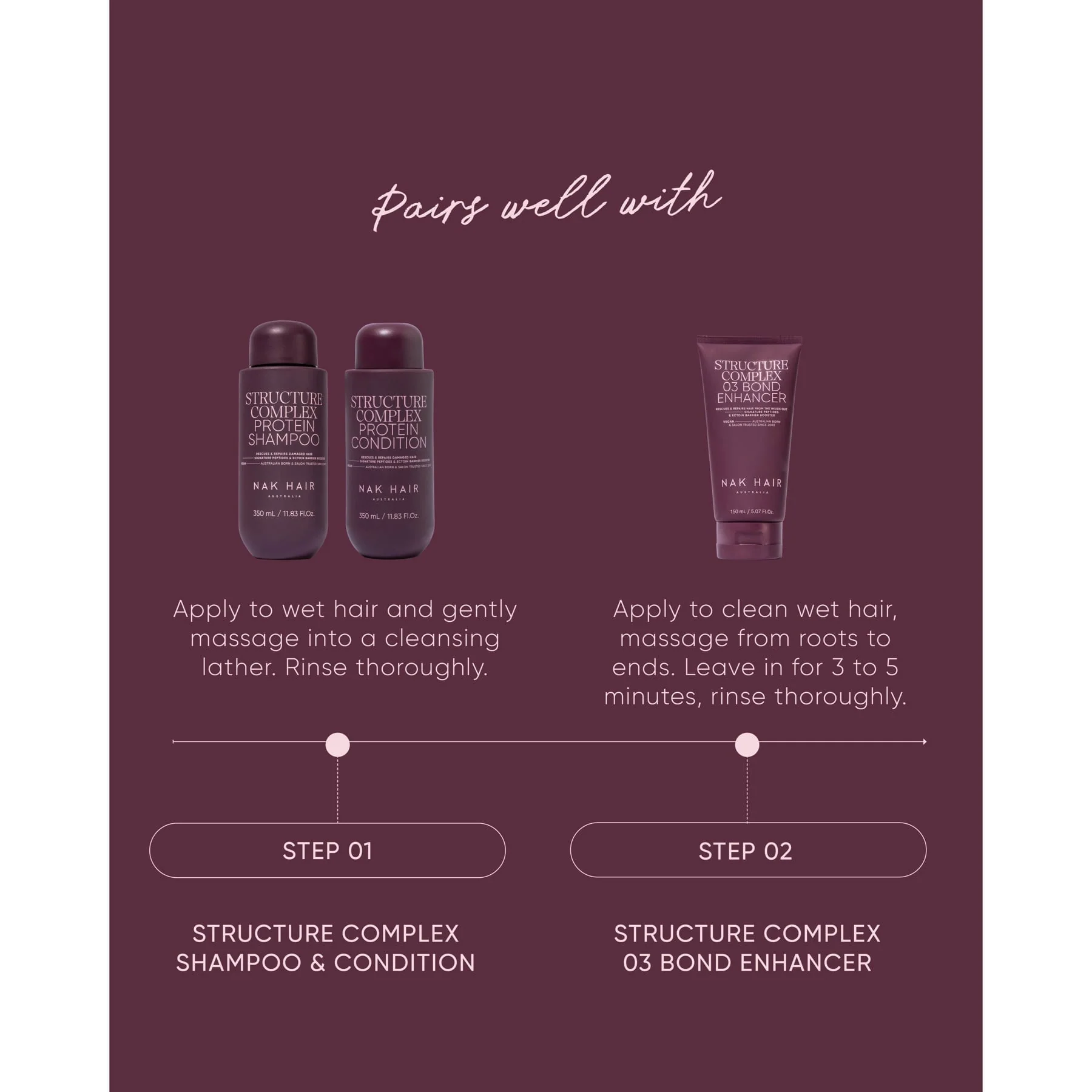 Nak Hair Signature Structure Condition 350ml - Image 6