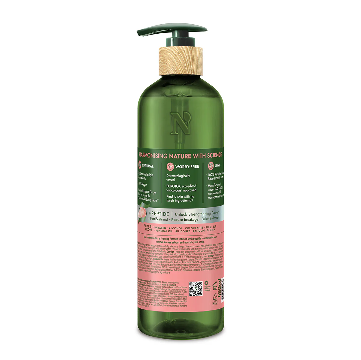 Naturals by Watsons Ginger Shampoo 490ml - Image 2