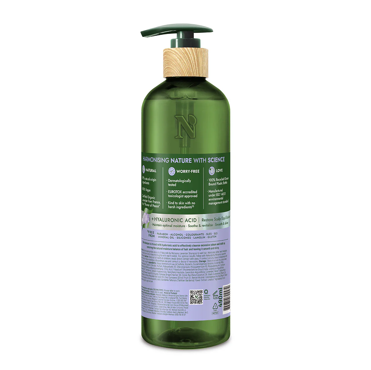 Naturals by Watsons Lavender Shampoo 490ml - Image 2