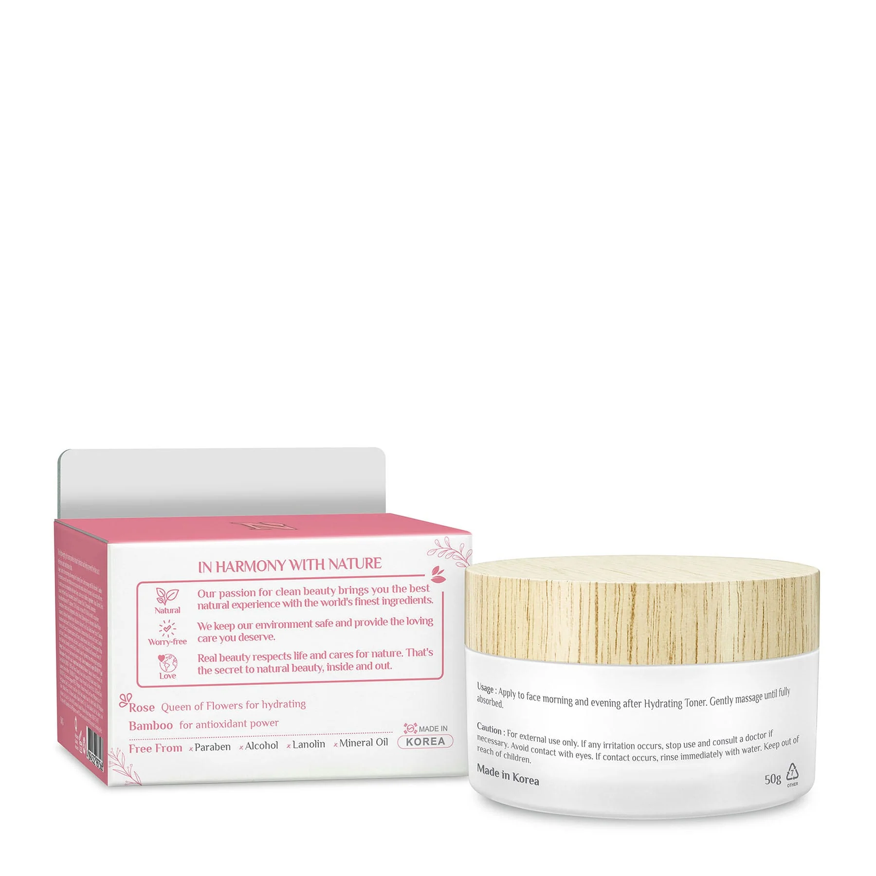 Naturals by Watsons Rose & Bamboo Hydrating Gel Cream 50g - Image 2