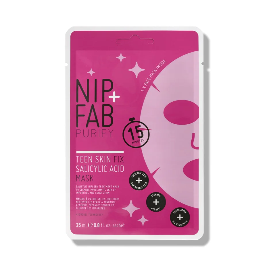 Nip+Fab Teen Skin Fix Sheet Mask Salicylic Acid 1pc
