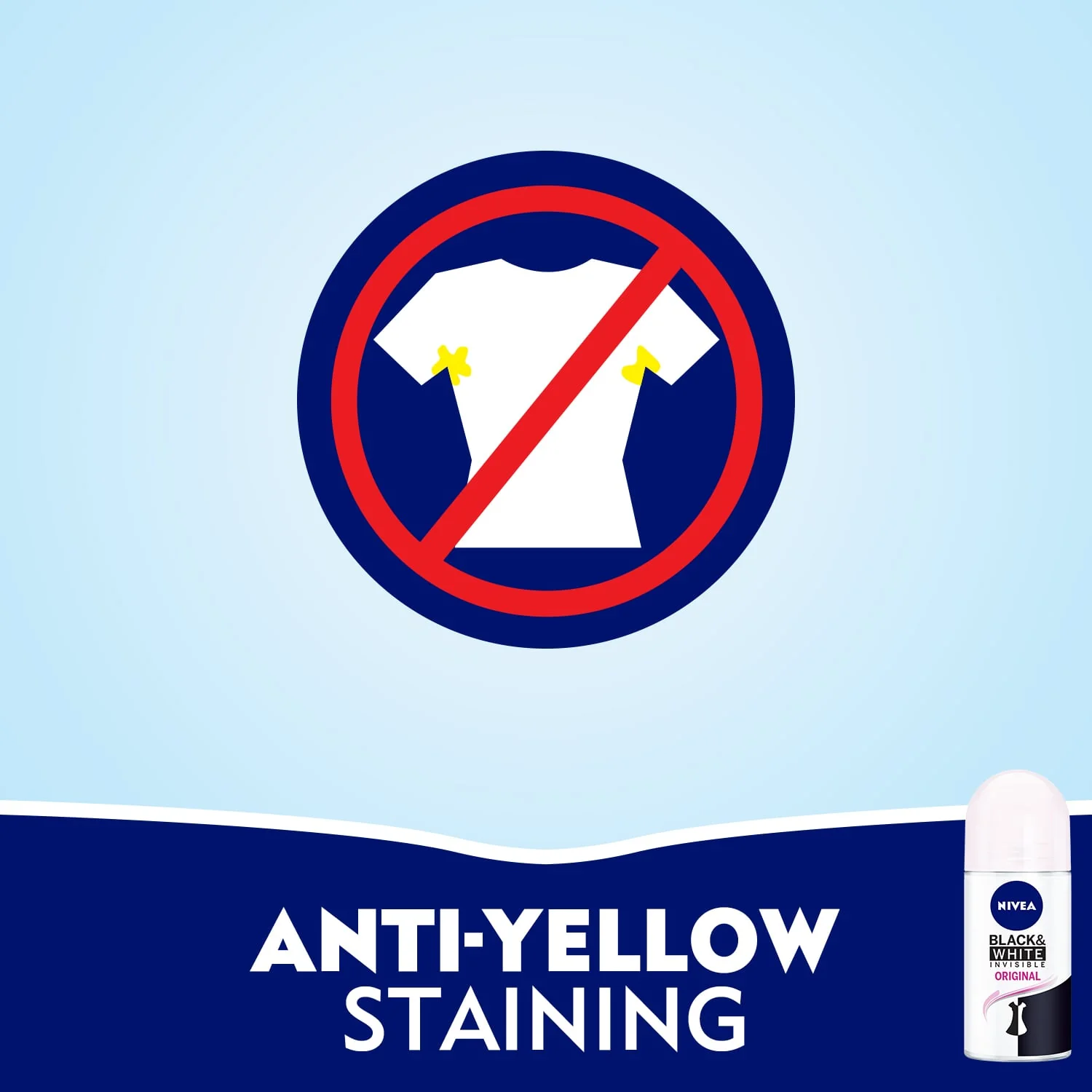 Nivea Anti-Perspirant Roll-On Black & White Invisible Original 50ml - Image 4