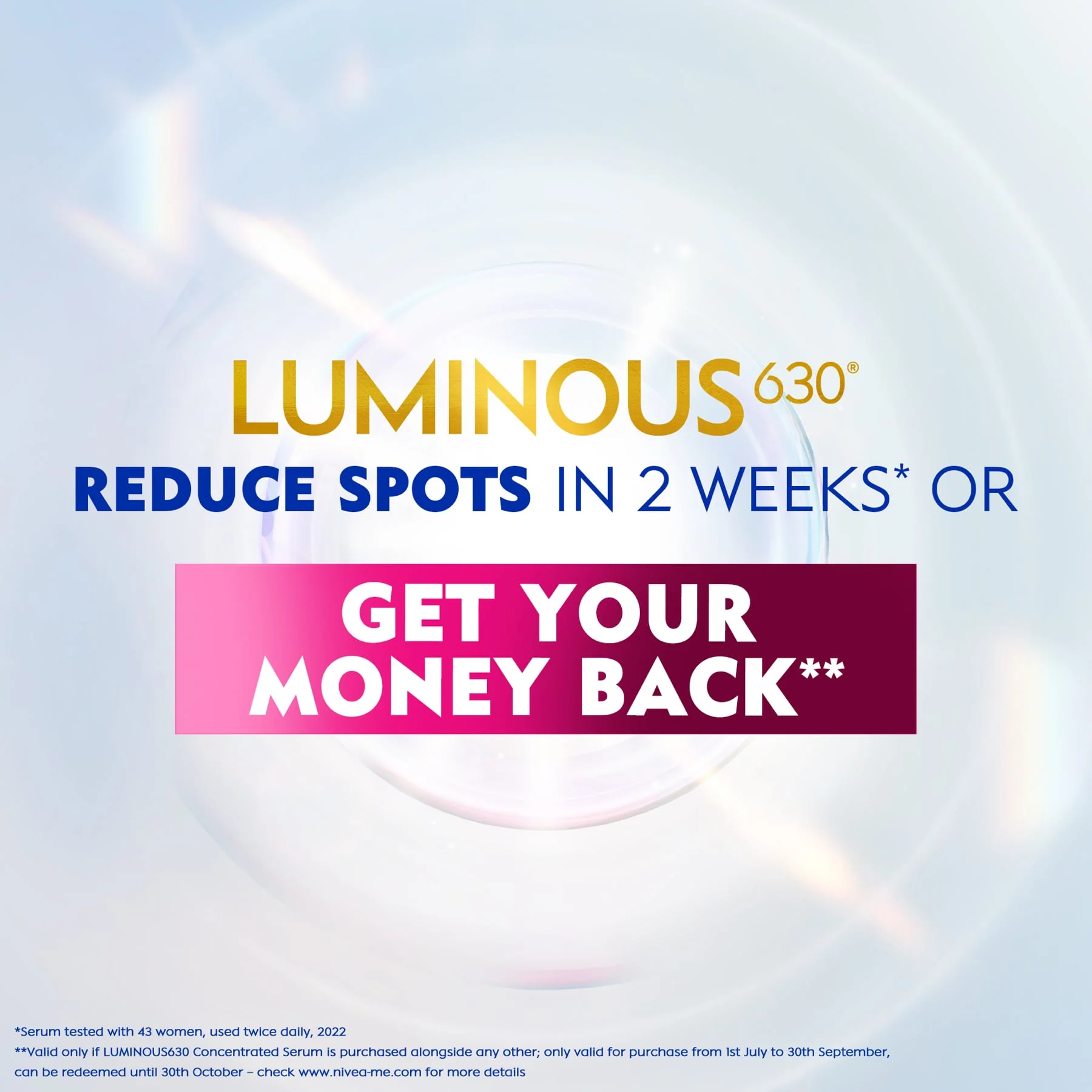 Nivea Luminous 630 Even Glow Eye Serum 15ml - Image 2