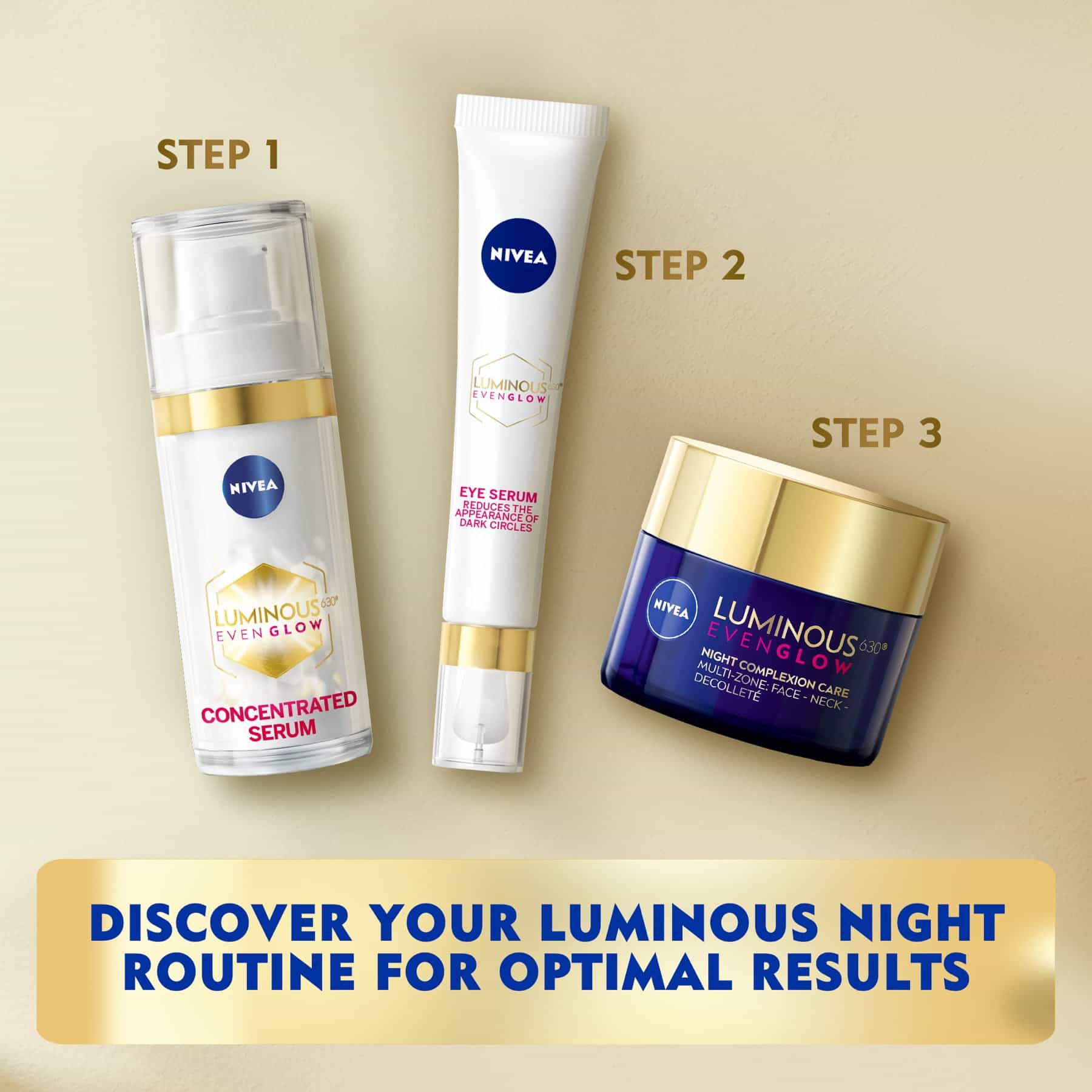 Nivea Luminous 630 Even Glow Night Cream 50ml - Image 8