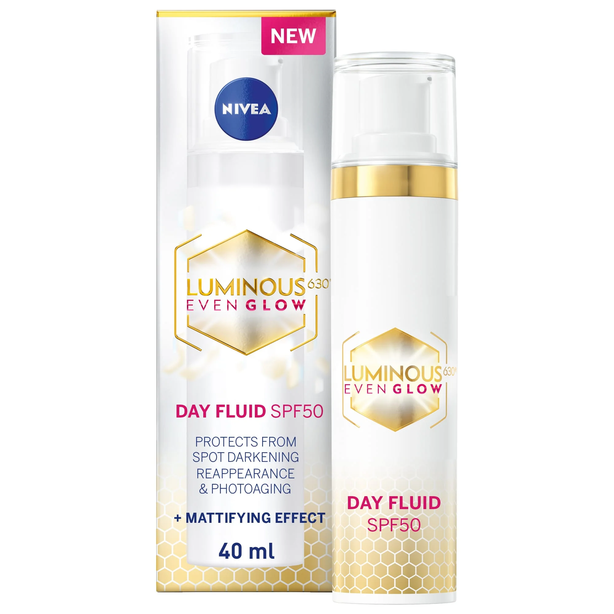 Nivea Luminous630 Even Glow Spot Protection Day Fluid Cream SPF50 40ml - Image 4