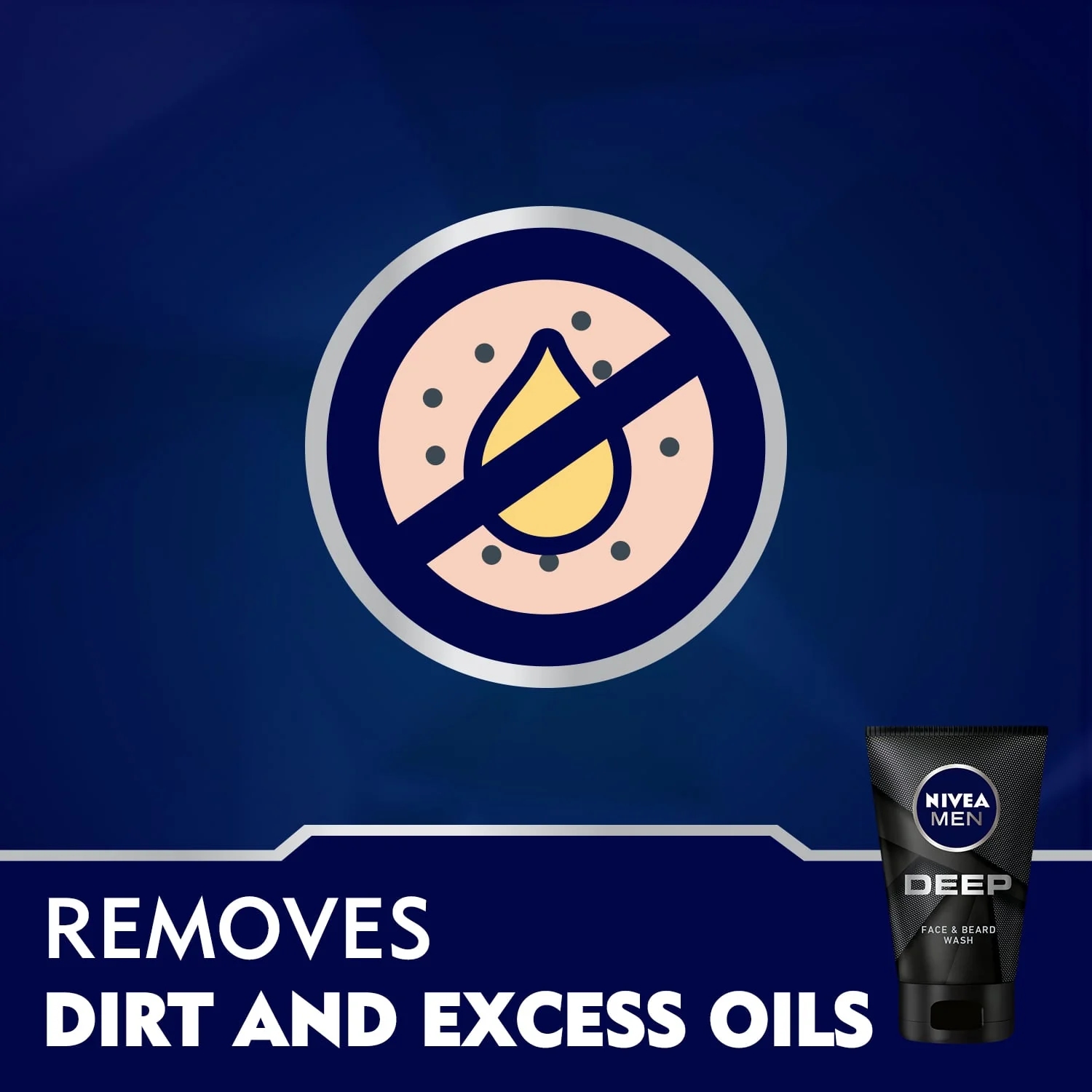 Nivea Men Deep Face & Beard Wash 100ml - Image 4