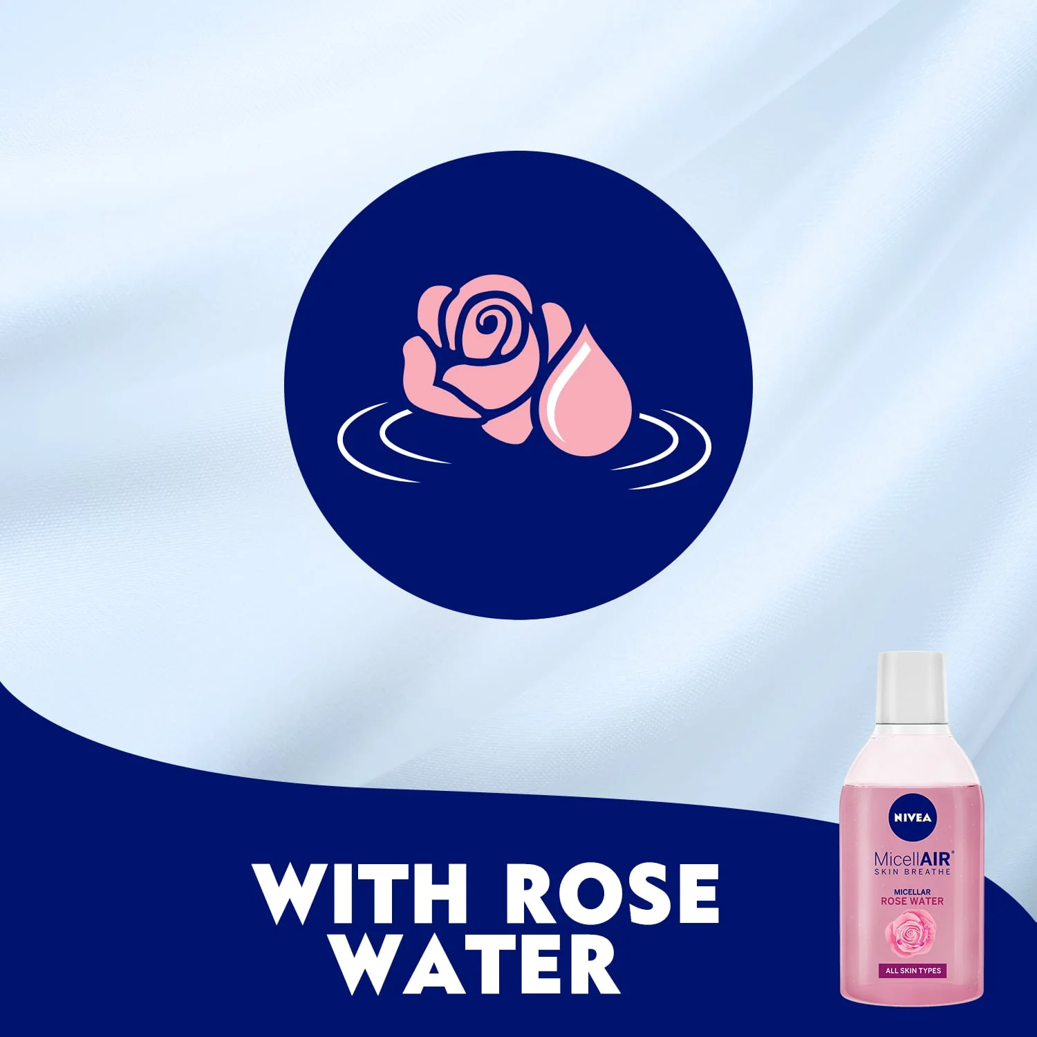 Nivea MicellAIR Skin Breathe Cleansing Micellar Water Rose Water 400ml - Image 3