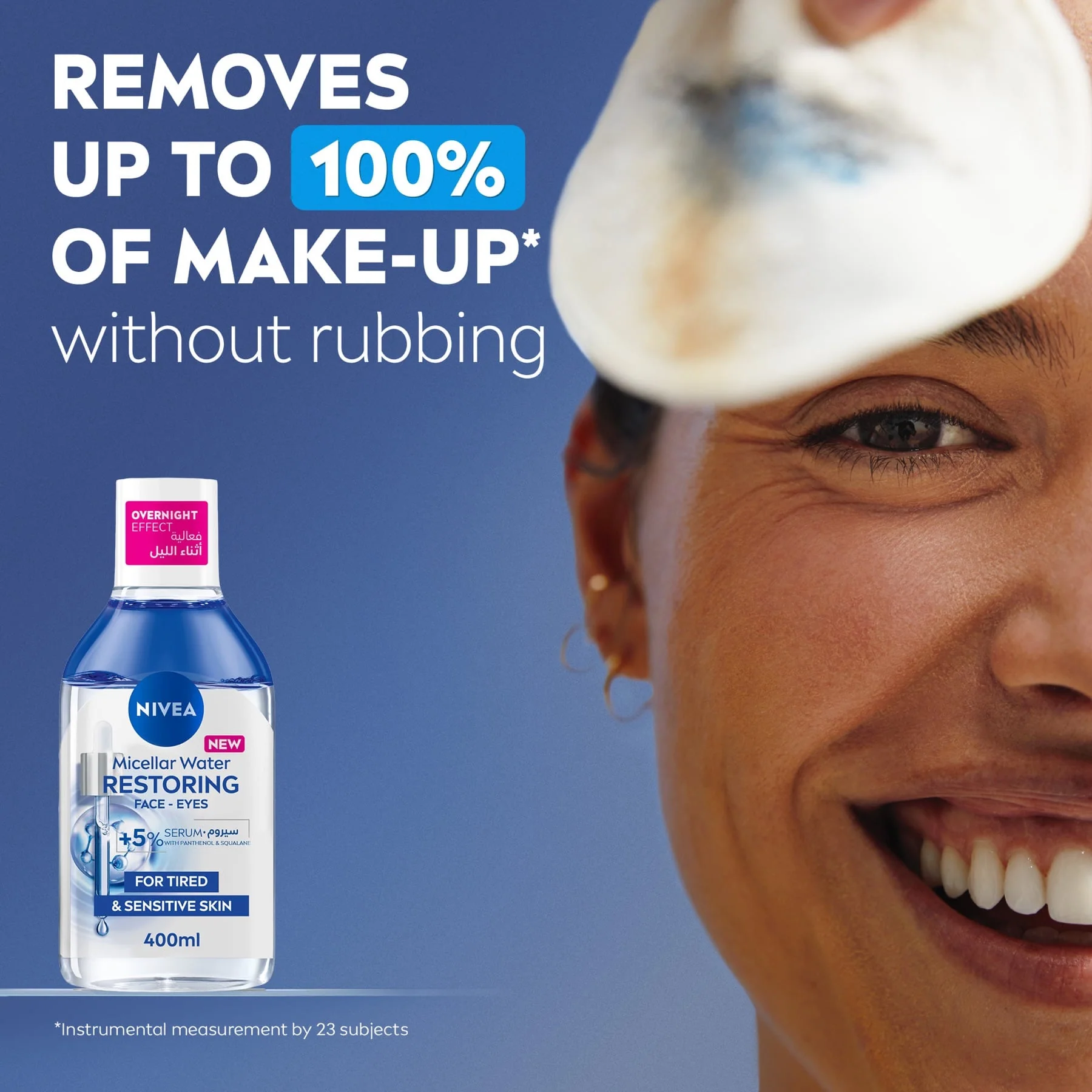 Nivea Micellar Water Restoring Face and Eyes 400ml - Image 4