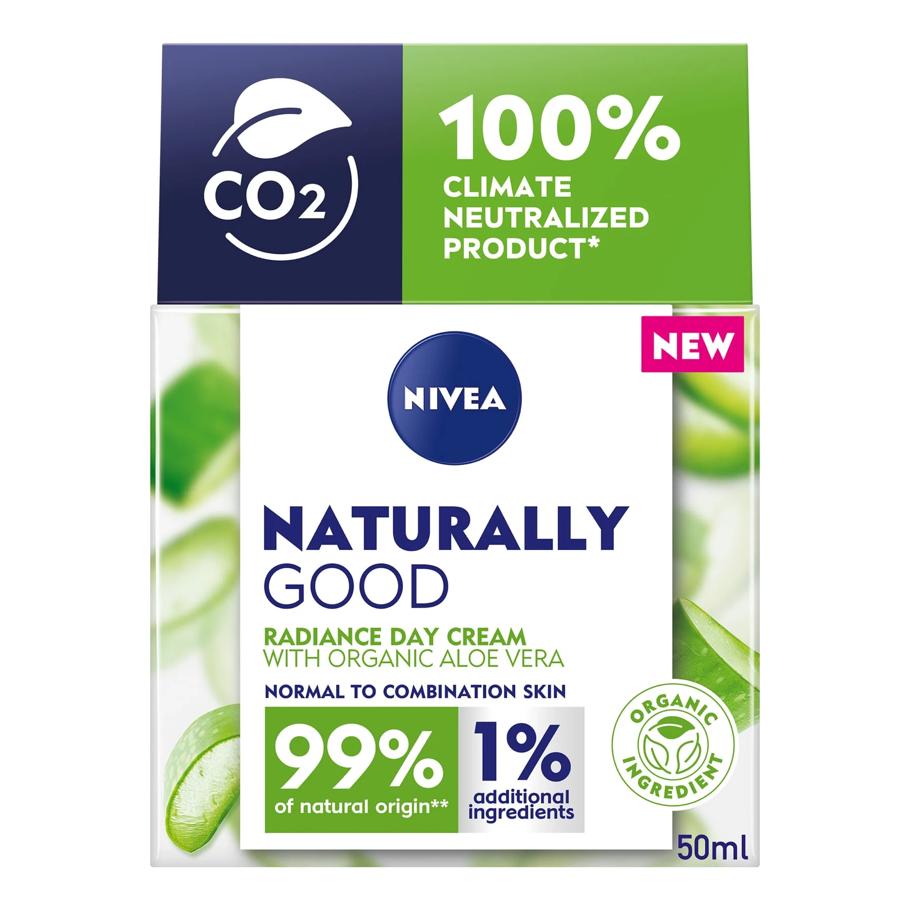 Nivea Naturally Good Radiance Day Cream 50ml - Image 2