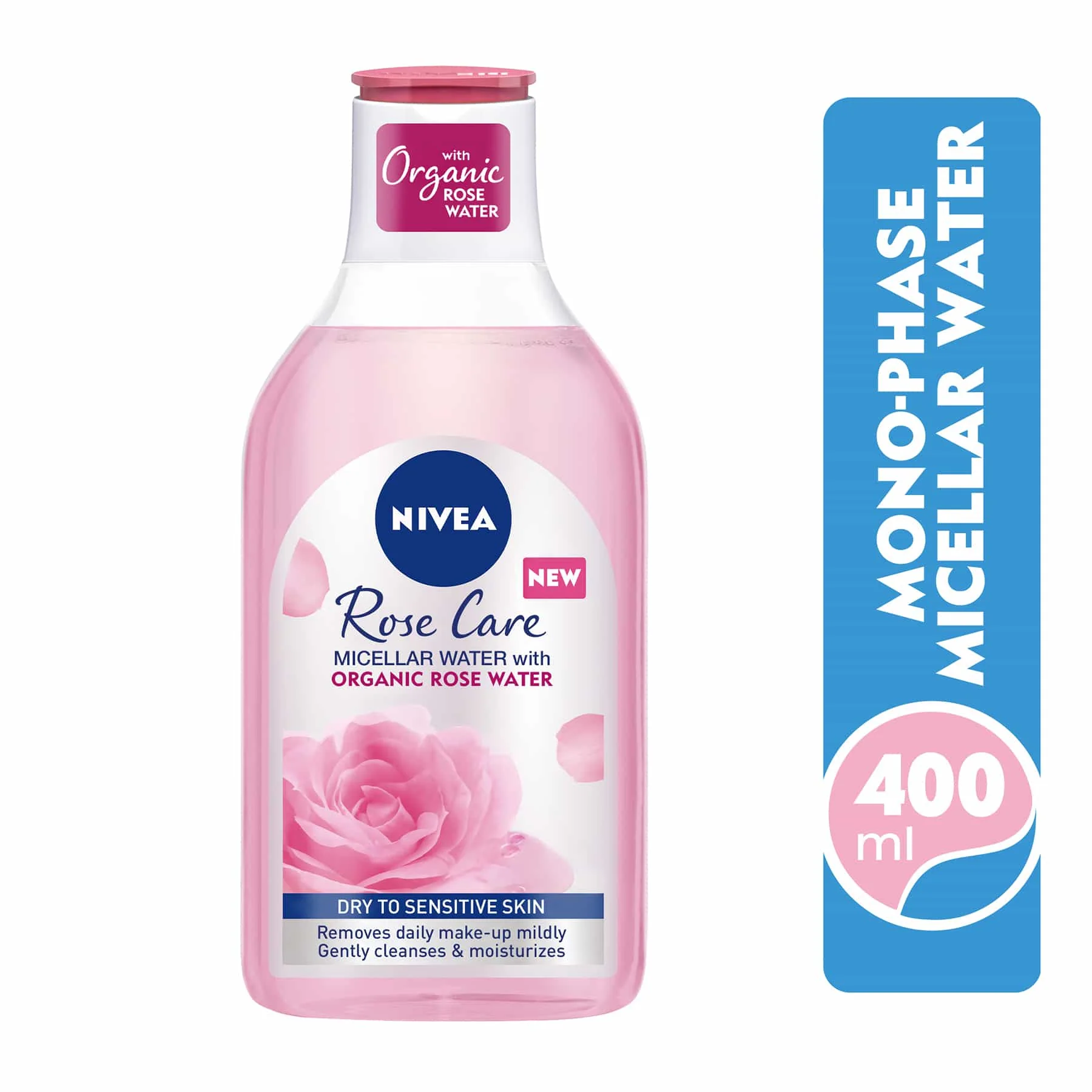 Nivea Rose Care Cleansing Micellar Water Organic Rose Water 400ml - Image 2