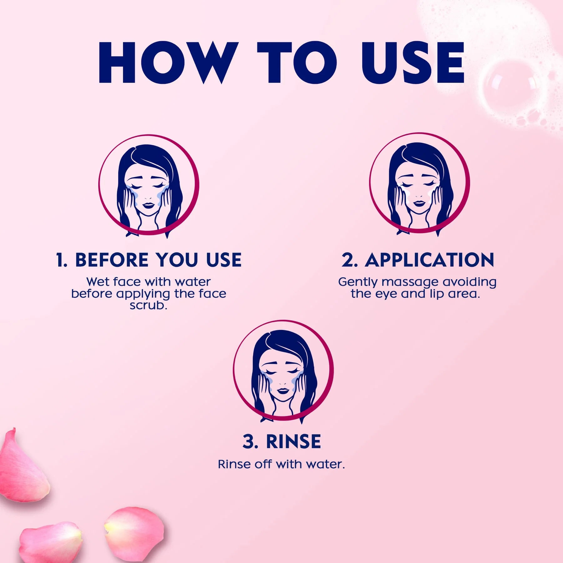 Nivea Rose Care Deep Cleansing Daily Scrub 150ml - Image 7