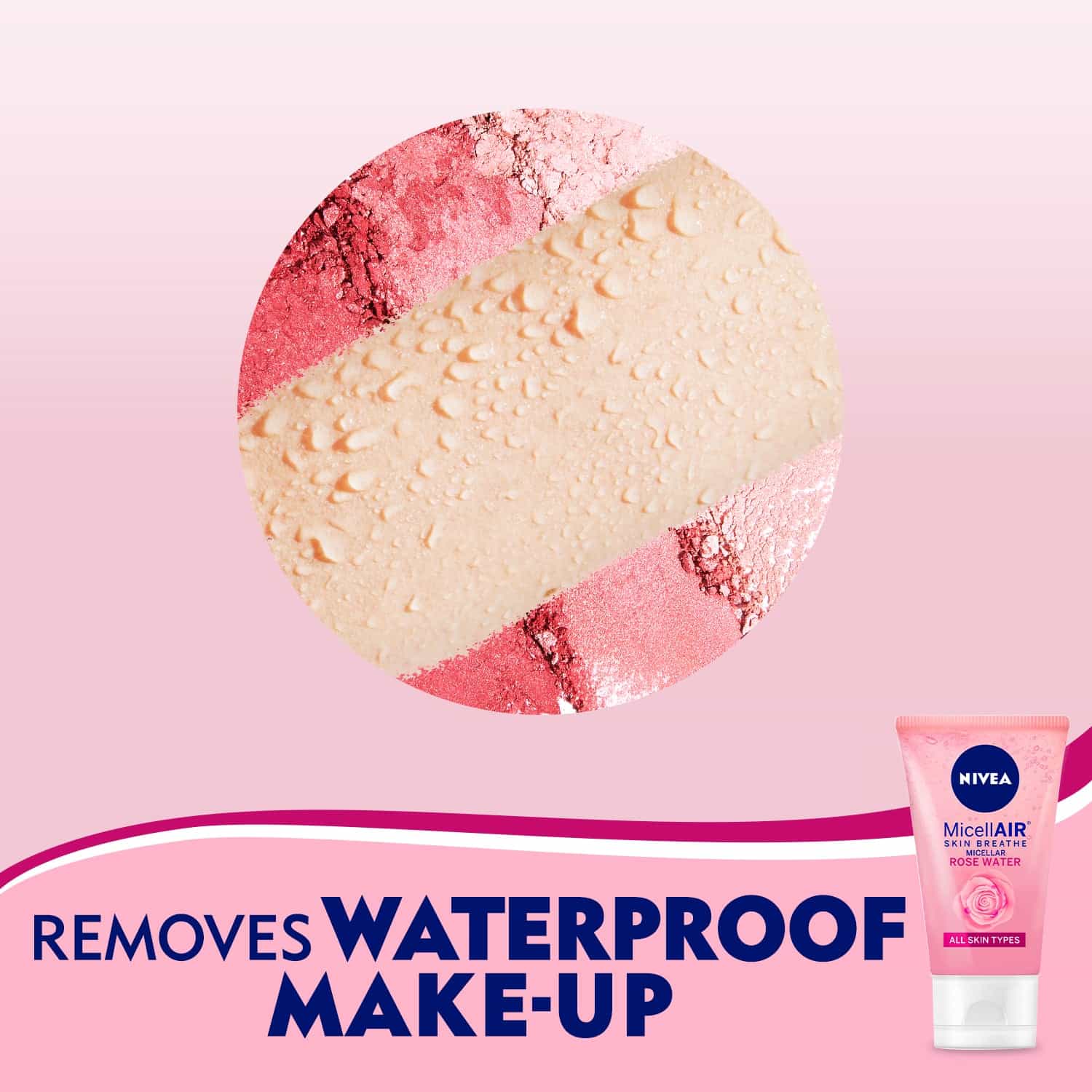 Nivea Rose Care Micellar Face Wash Organic Rose Water 150ml - Image 4