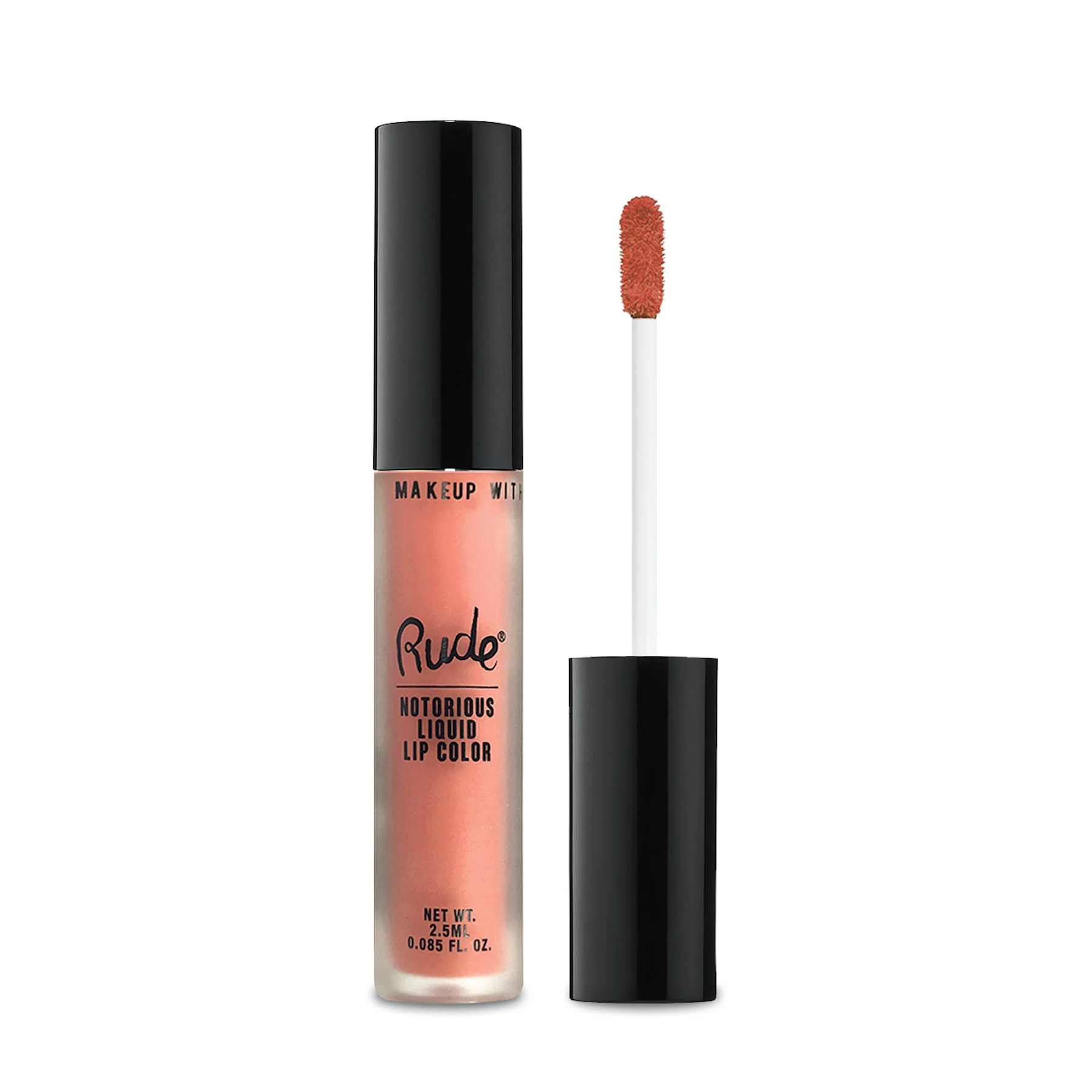Rude Notorious Liquid Lip Colour Long Lasting Lipstick 2.5ml - Image 3