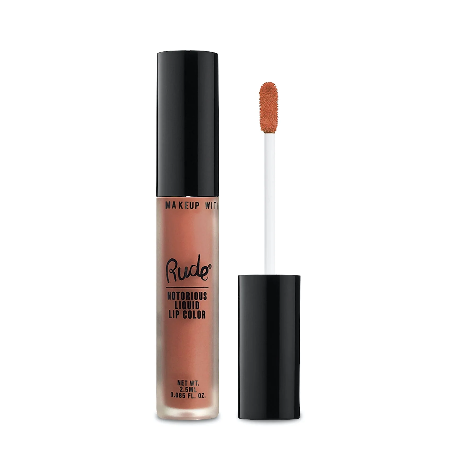 Rude Notorious Liquid Lip Colour Long Lasting Lipstick 2.5ml - Image 4