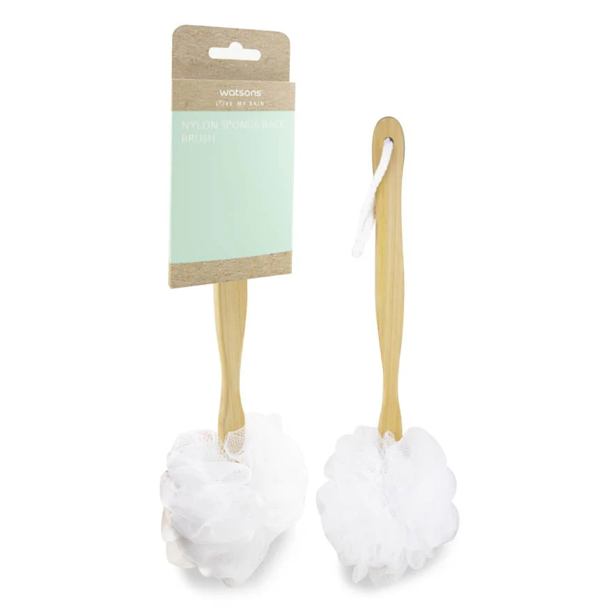 Nylon Sponge Back Brush 1pc - Image 3