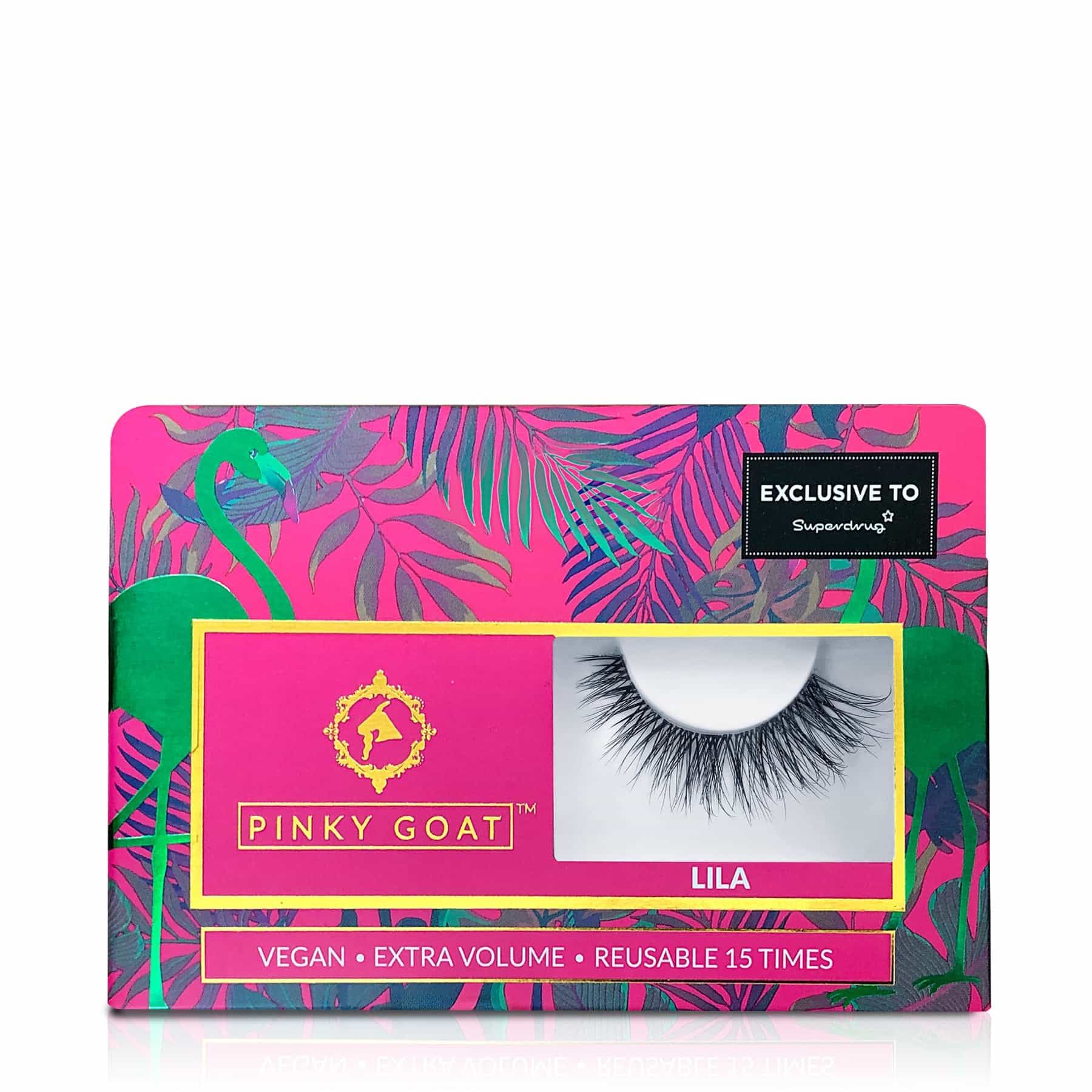 Pinky Goat Lila False Eyelashes Vegan 1 pair - Image 2