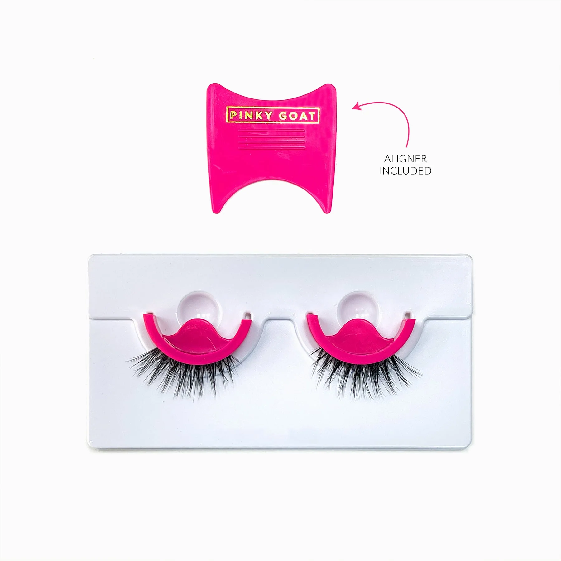 Pinky Goat Pre-Glued Violet False Eyelashes 1 pair - Image 2