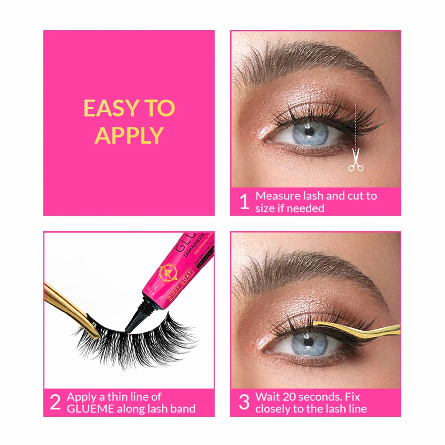 Pinky Goat Zara Volumising Vegan Lashes - Image 4
