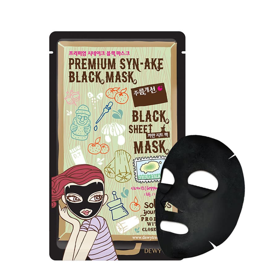 Premium Syn-Ake Black Sheet Mask 1pc - Image 2
