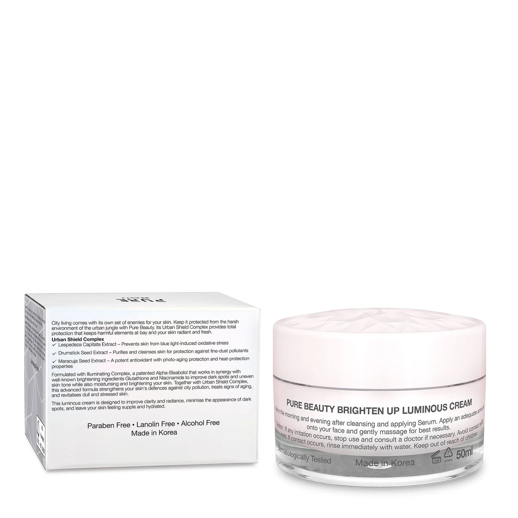 Pure Beauty Brighten Up Luminous Cream Brightening 50ml - Image 4