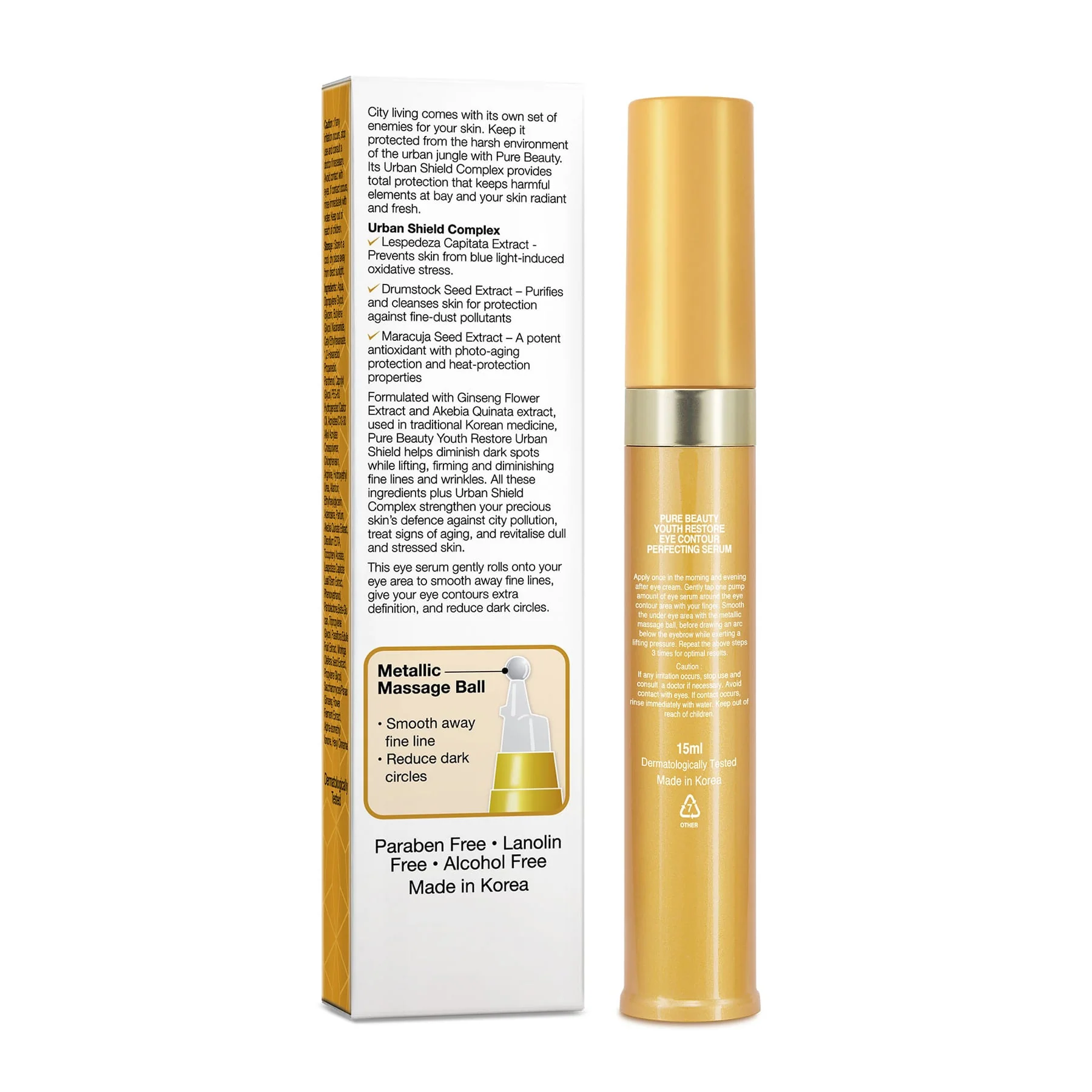 Pure Beauty Youth Restore Eye Contour Perfecting Serum 15g - Image 2