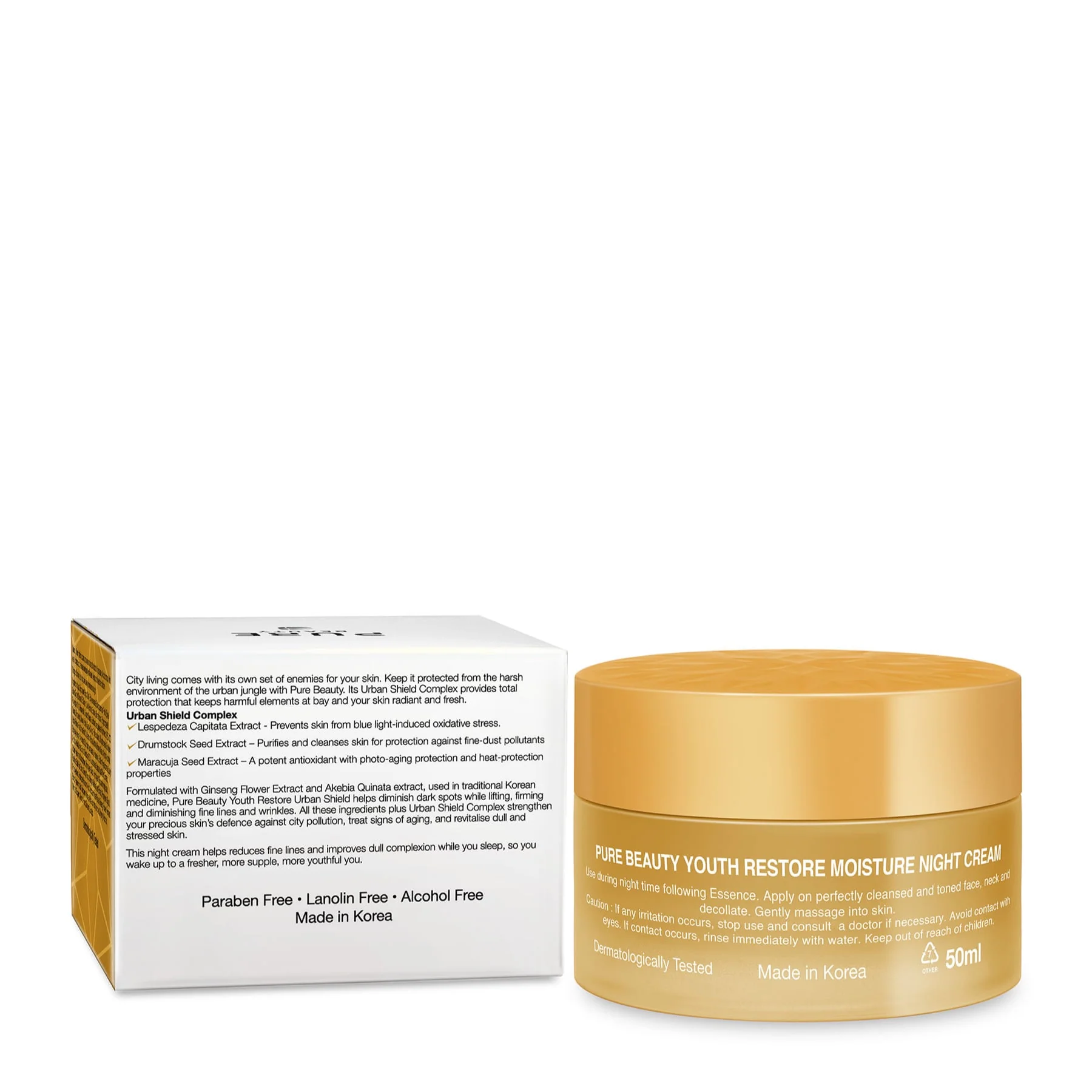 Pure Beauty Youth Restore Moisture Night Cream 50ml - Image 2